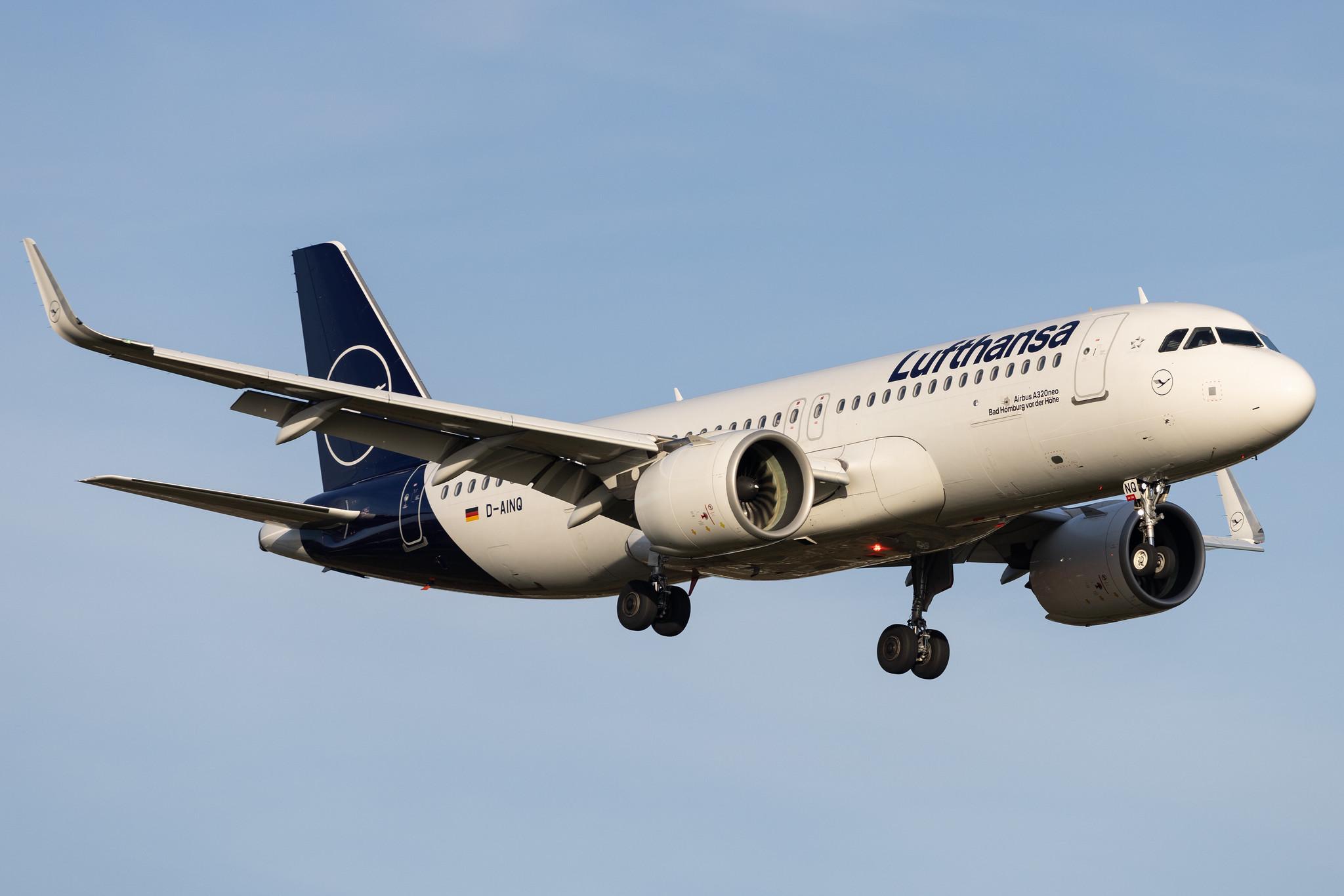 Hamburg Airport: Lufthansa (LH / DLH) |  Airbus A320-271N A20N | D-AINQ | MSN 8870