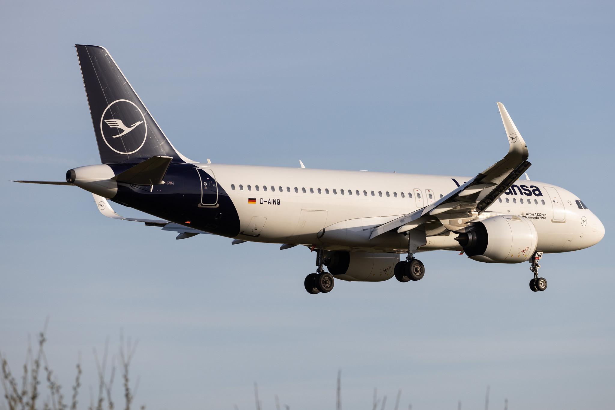 Hamburg Airport: Lufthansa (LH / DLH) |  Airbus A320-271N A20N | D-AINQ | MSN 8870