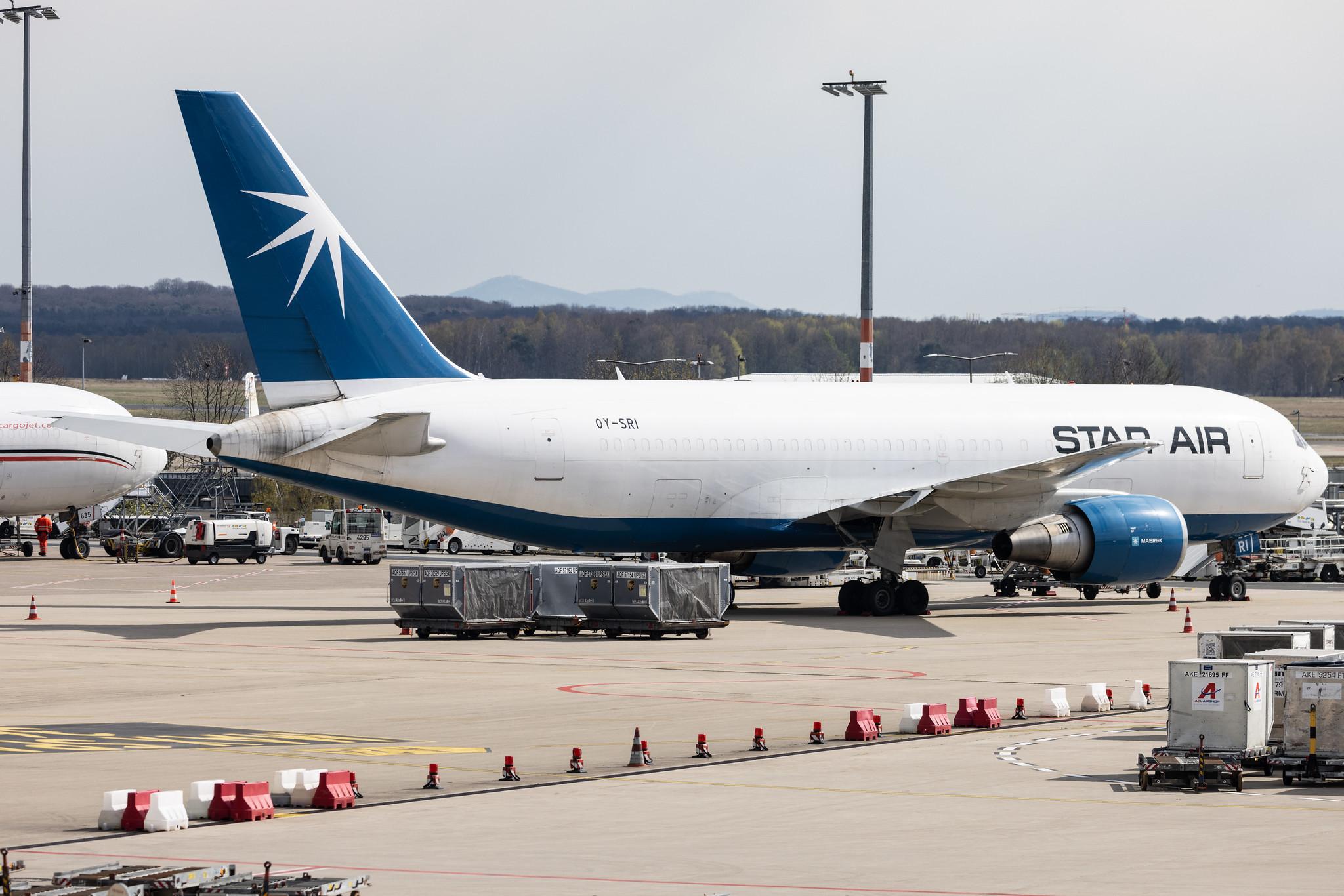 Köln Bonn Airport: Star Air (DJ / SRR) |  Boeing 767-25E(BDSF) B762 | OY-SRI | MSN 27193