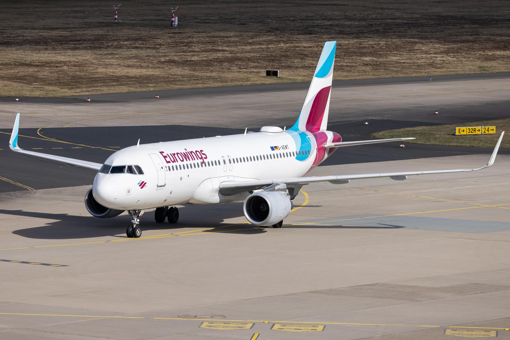 Köln Bonn Airport: Eurowings (EW / EWG) |  Airbus A320-214 A320 | D-AEWT | MSN 7534