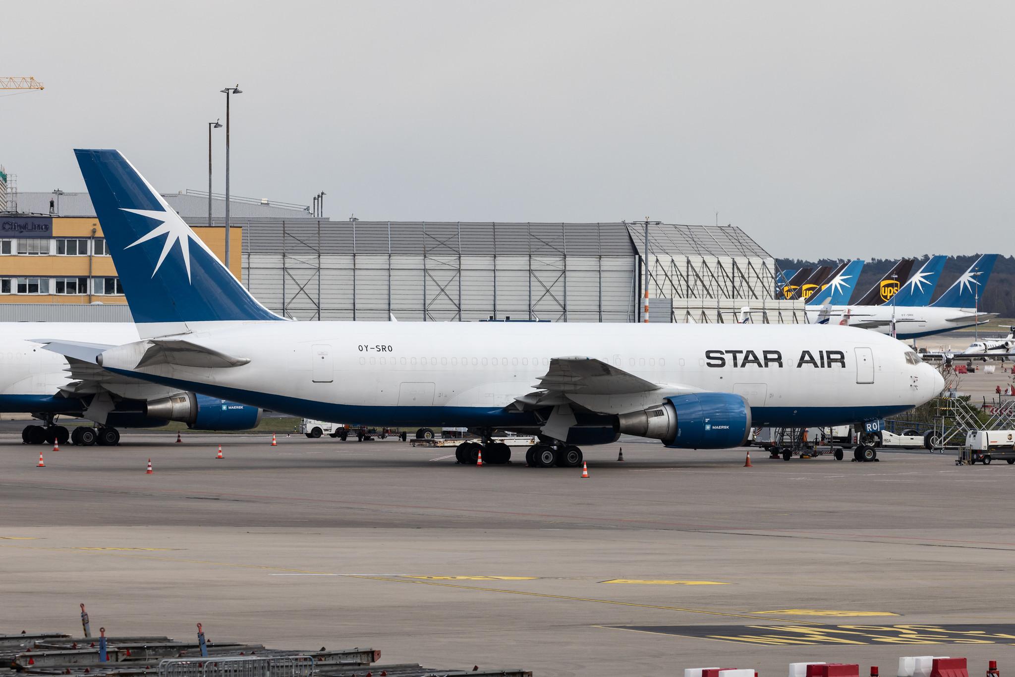 Köln Bonn Airport: Star Air (DJ / SRR) |  Boeing 767-25E(BDSF) B762 | OY-SRO | MSN 27194