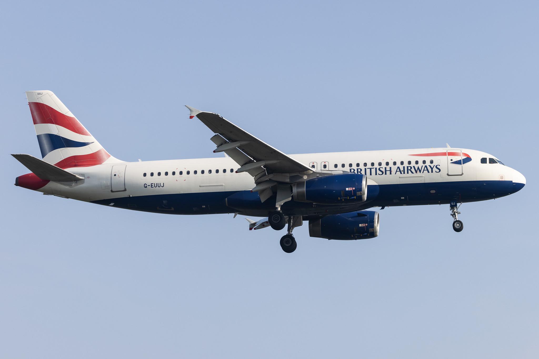 London Heathrow: British Airways (BA / BAW) |  Airbus A320-232 A320 | G-EUUJ | MSN 1883