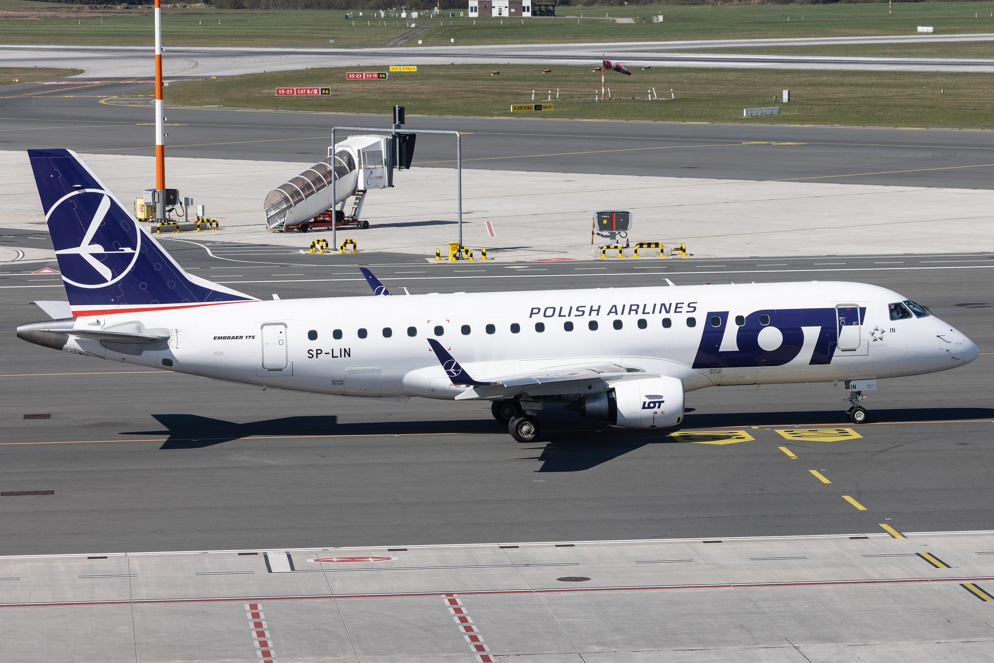 Hamburg Airport: LOT (LO / LOT) |  Embraer E175LR E75S | SP-LIN | MSN 17000313