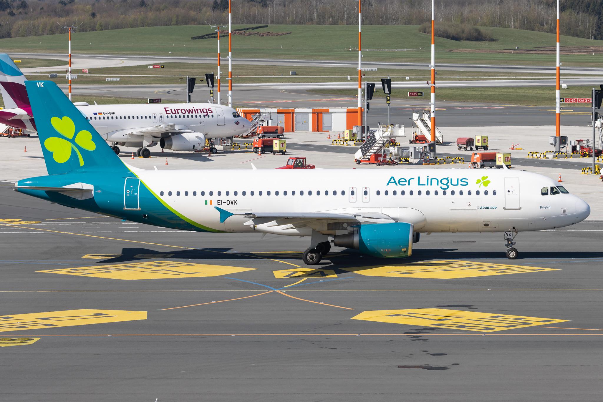 Hamburg Airport: Aer Lingus (EI / EIN) |  Airbus A320-214 A320 | EI-DVK | MSN 4572