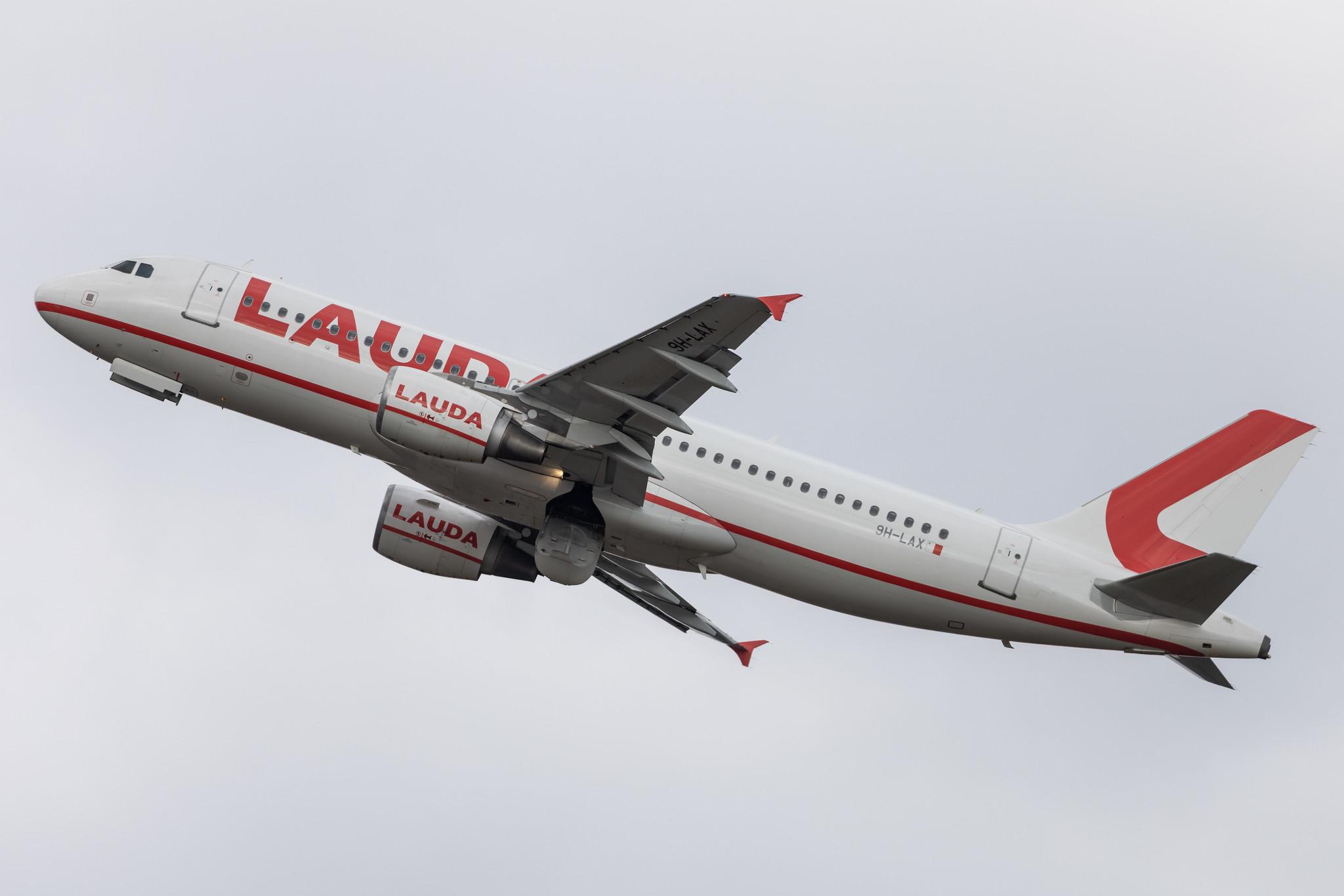Köln Bonn Airport: Lauda Europe (LW / LDA) |  Airbus A320-214 A320 | 9H-LAX | MSN 03272