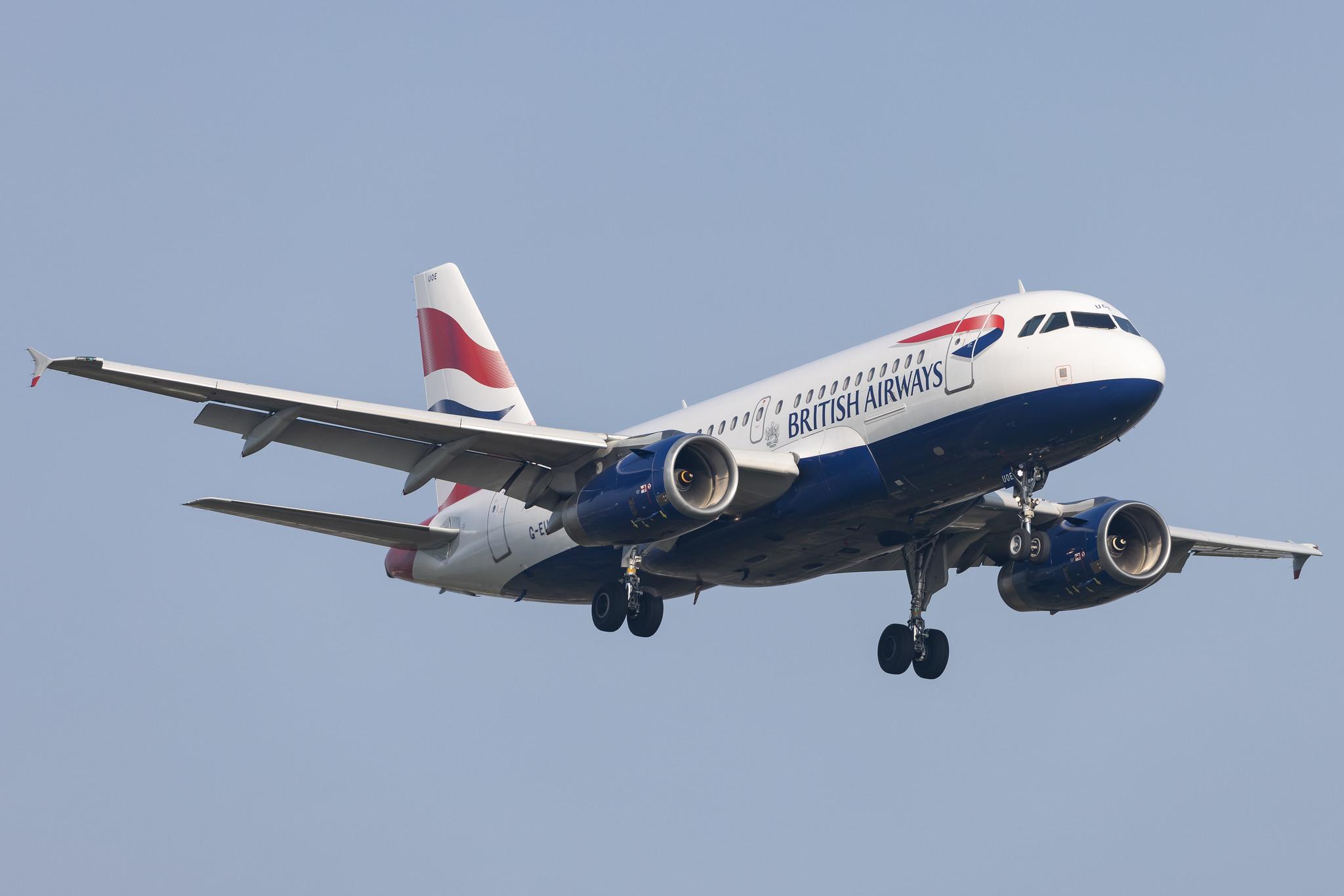 London Heathrow: British Airways (BA / BAW) |  Airbus A319-131 A319 | G-EUOE | MSN 1574