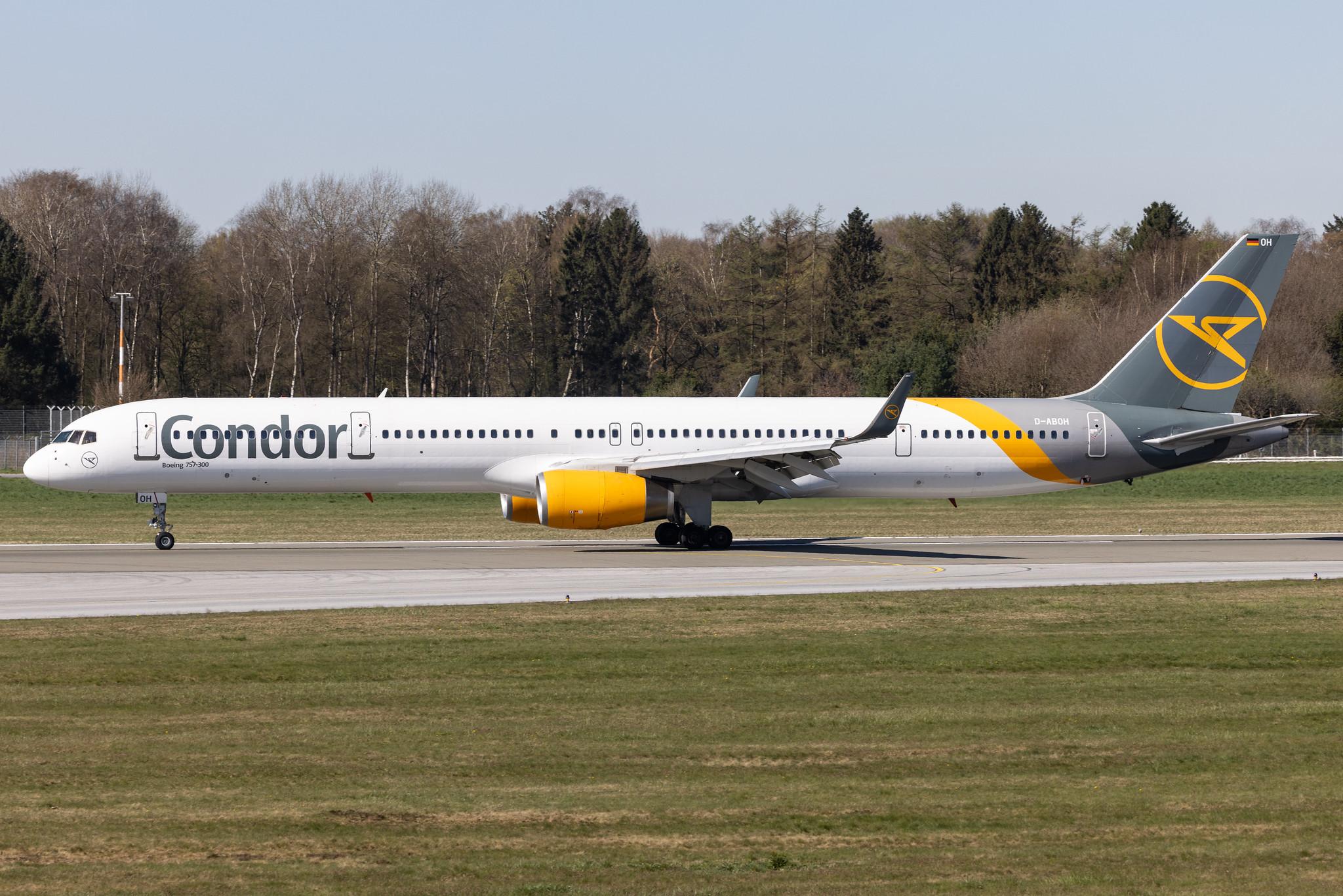 Hamburg Airport: Condor (DE / CFG) |  Boeing 757-330 B753 | D-ABOH | MSN 30030