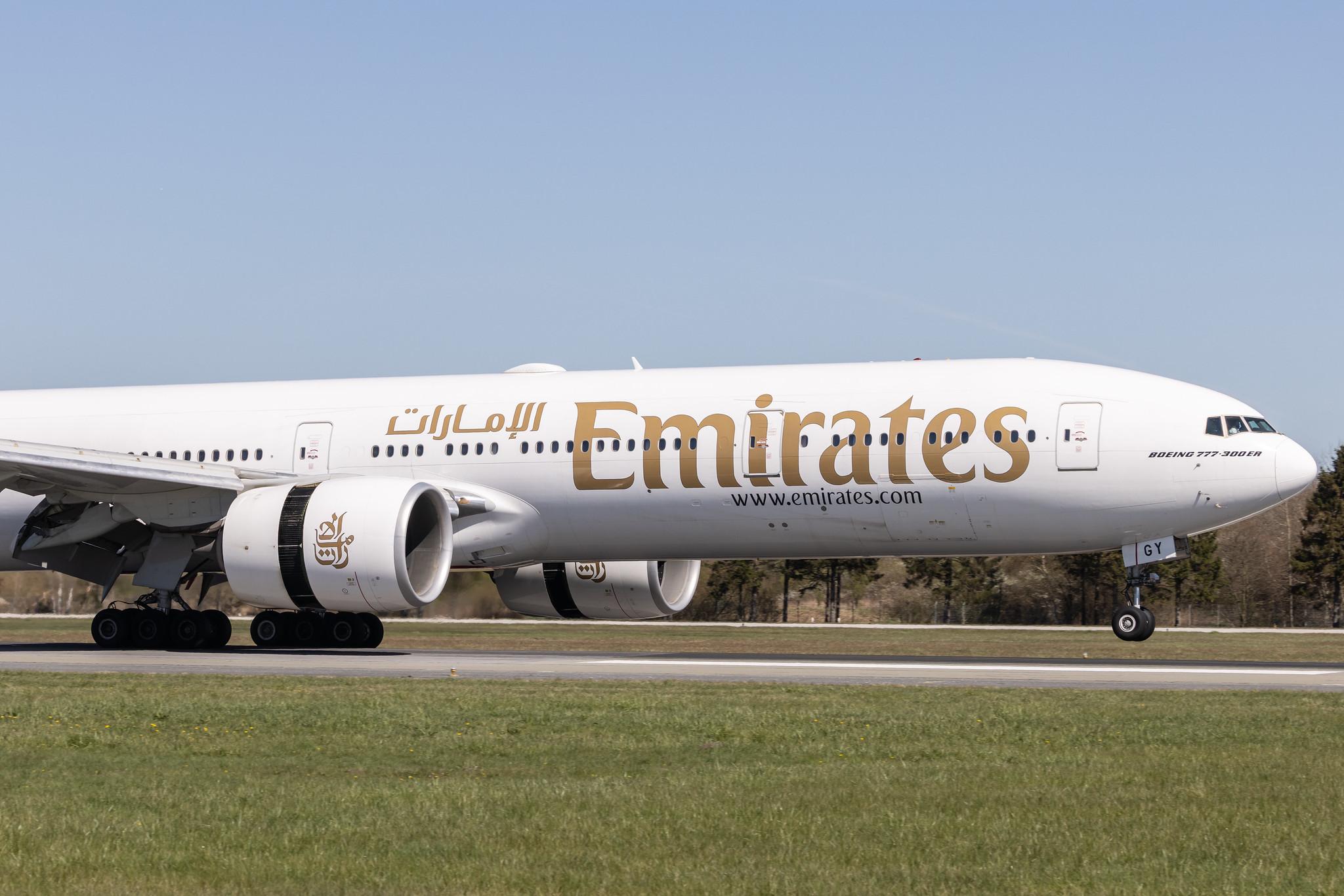 Hamburg Airport: Emirates (EK / UAE) |  Boeing 777-31H(ER) B77W | A6-EGY | MSN 41080