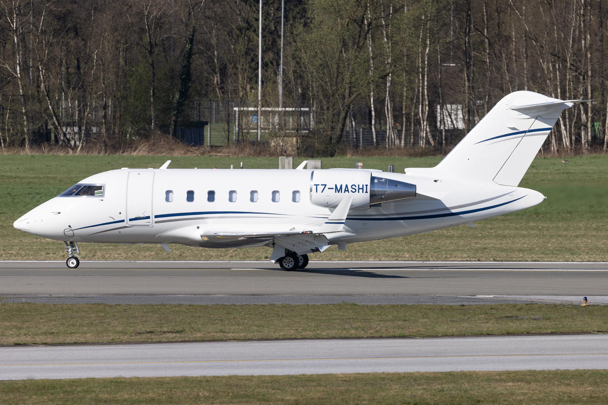 Hamburg Airport: Orascom Aviation |  Bombardier Challenger 650 CL60 | T7-MASHI | MSN 6162
