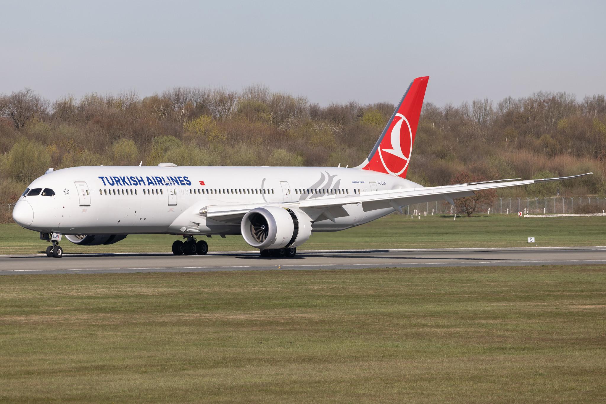 Hamburg Airport: Turkish Airlines (TK / THY) |  Boeing 787-9 Dreamliner B789 | TC-LLM | MSN 65812