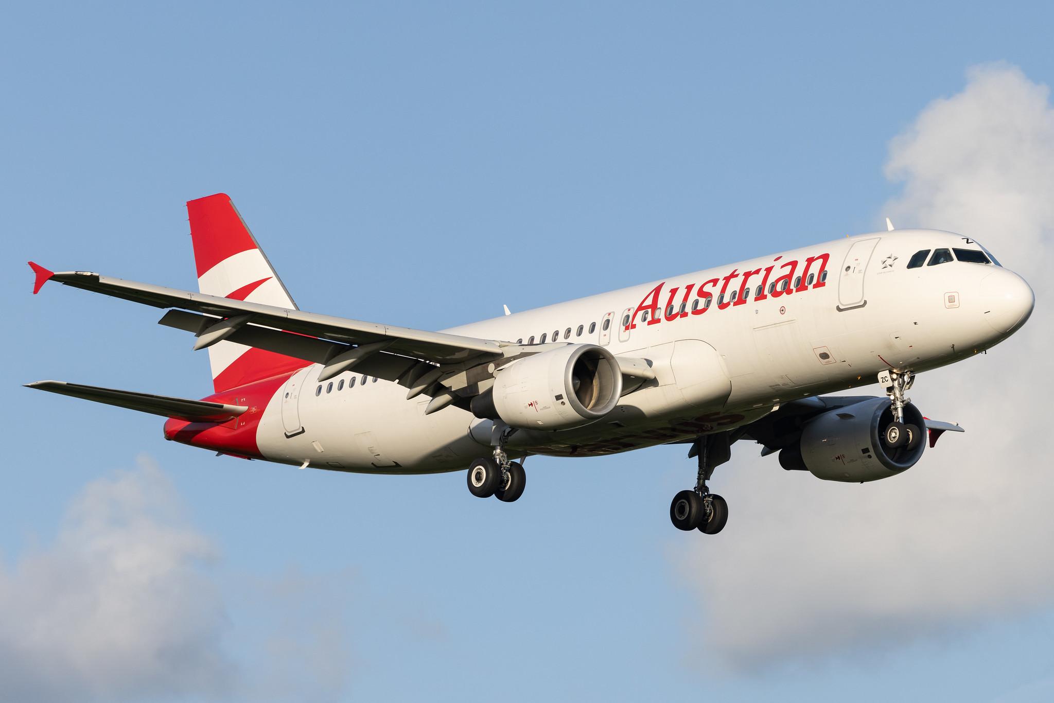 Hamburg Airport: Austrian Airlines (OS / AUA) |  Airbus A320-214 A320 | OE-LZC | MSN 5278