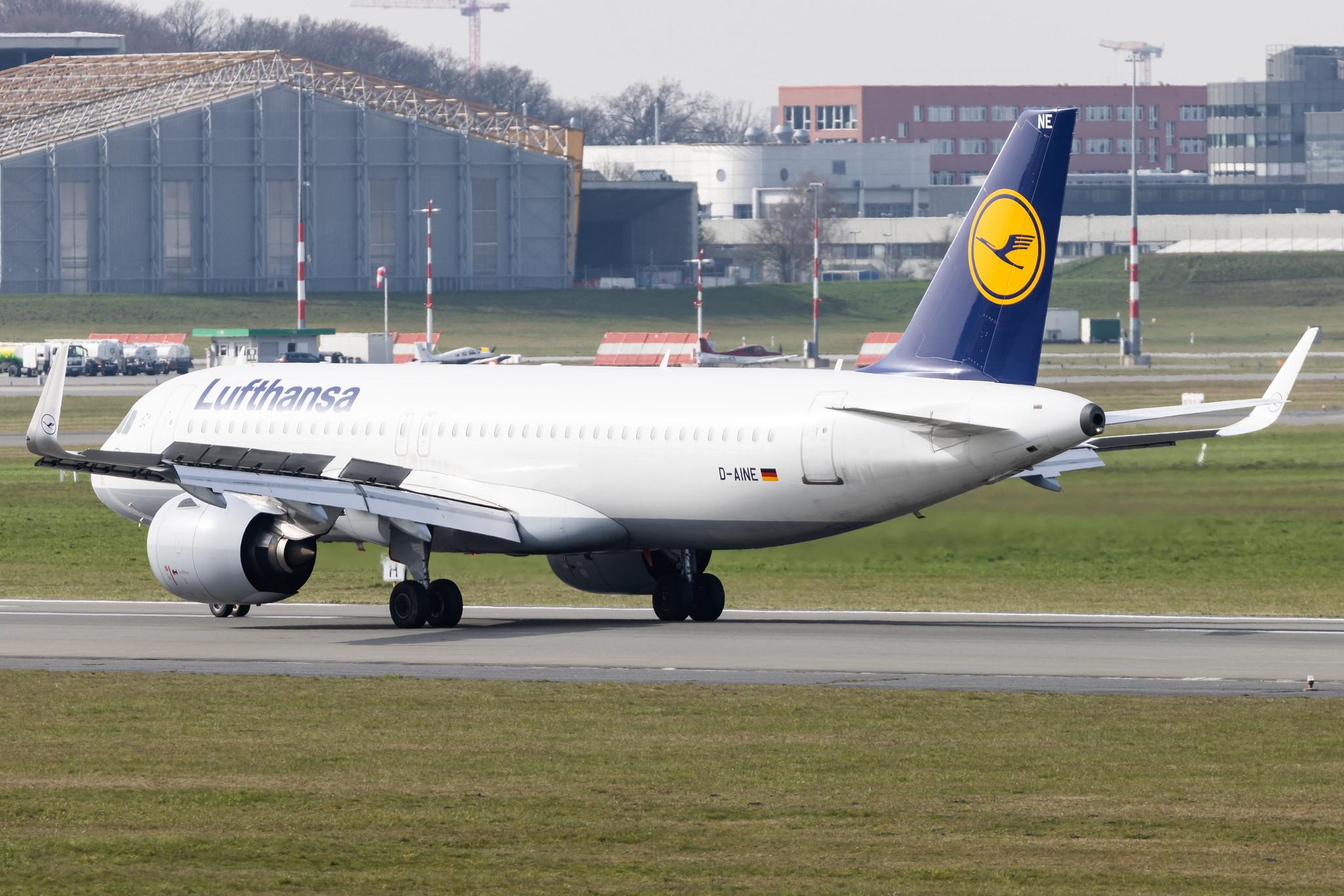 Hamburg Airport: Lufthansa (LH / DLH) |  Airbus A320-271N A20N | D-AINE | MSN 7103