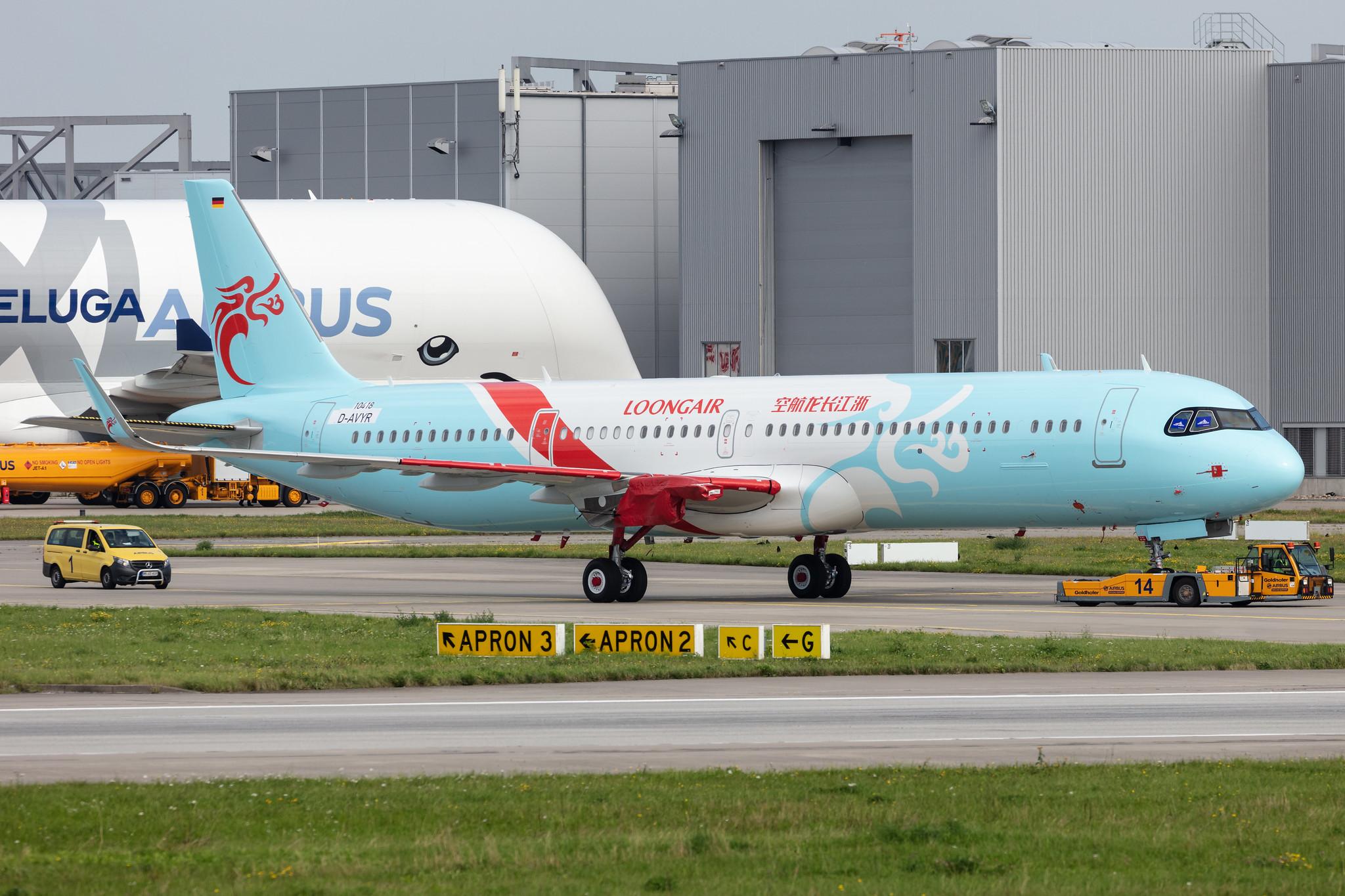Hamburg Finkenwerder: Loong Air (GJ / CDC) |  Airbus A321-251NX A21N | D-AVYR (B-325X) | MSN 10418