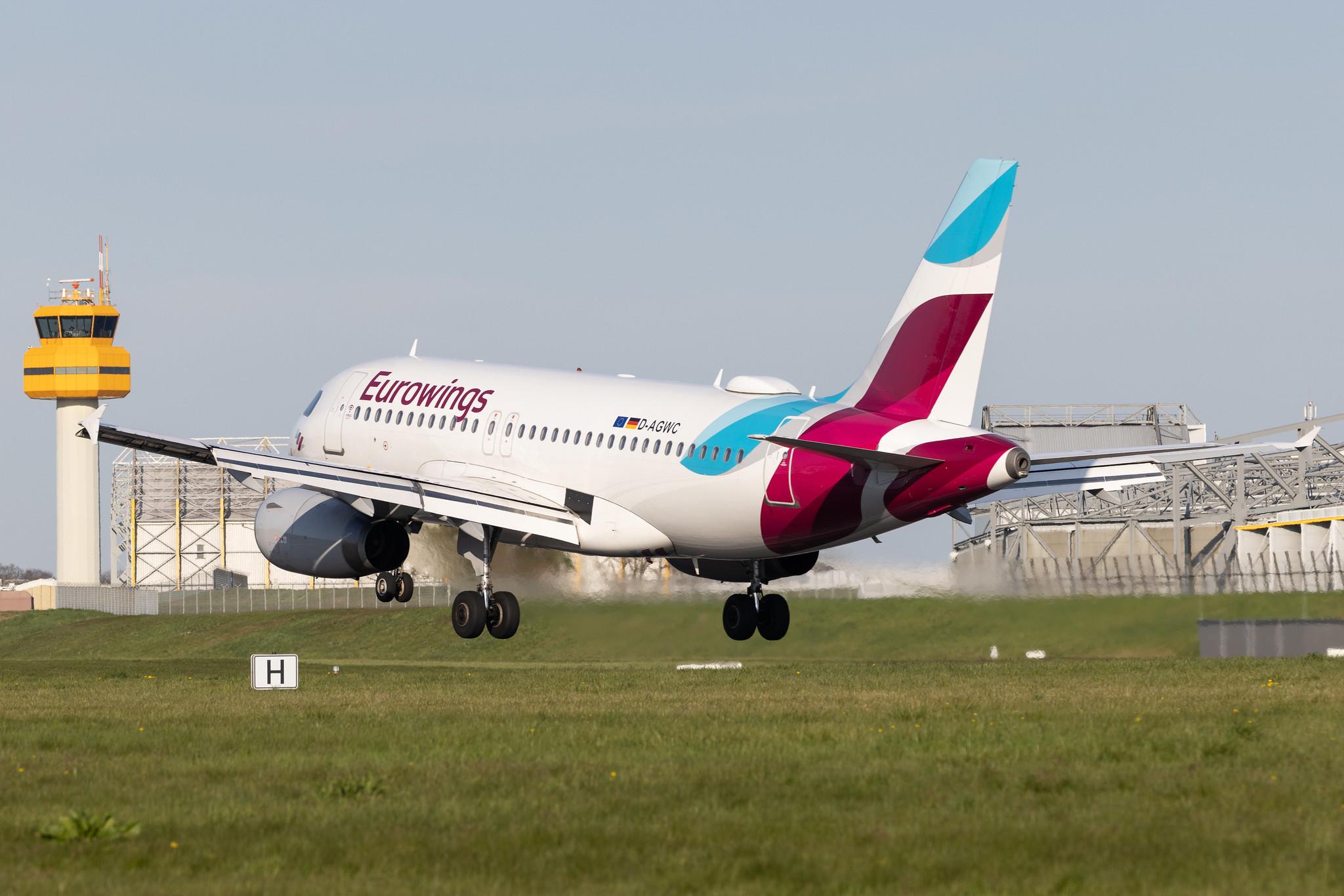Hamburg Airport: Eurowings (EW / EWG) |  Airbus A319-132 A319 | D-AGWC | MSN 2976