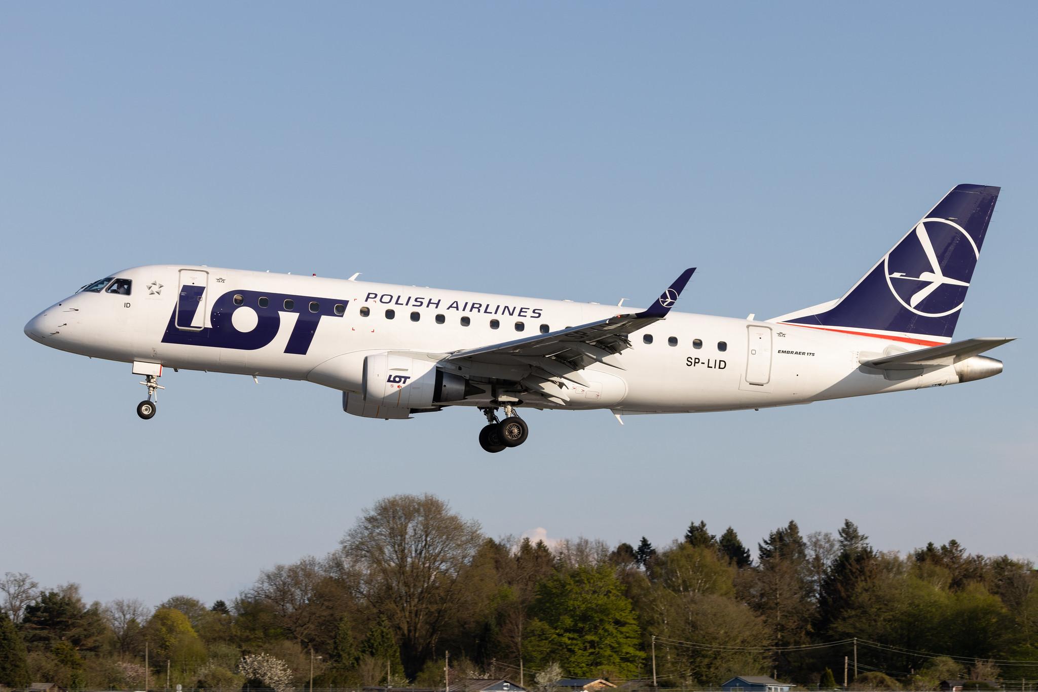 Hamburg Airport: LOT (LO / LOT) |  Embraer E175STD E75S | SP-LID | MSN 17000136