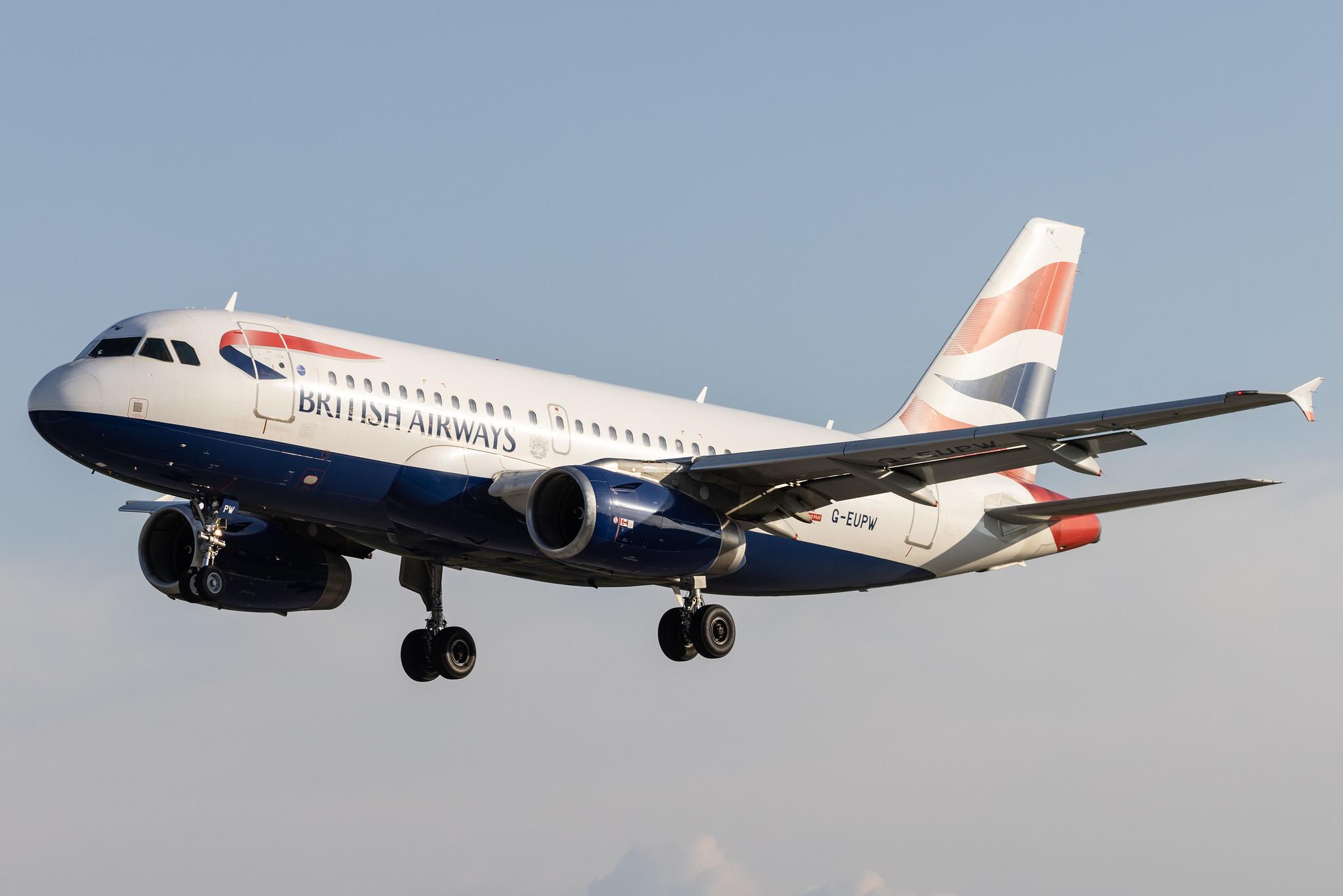 Hamburg Airport: British Airways (BA / BAW) |  Airbus A319-131 A319 | G-EUPW | MSN 1440