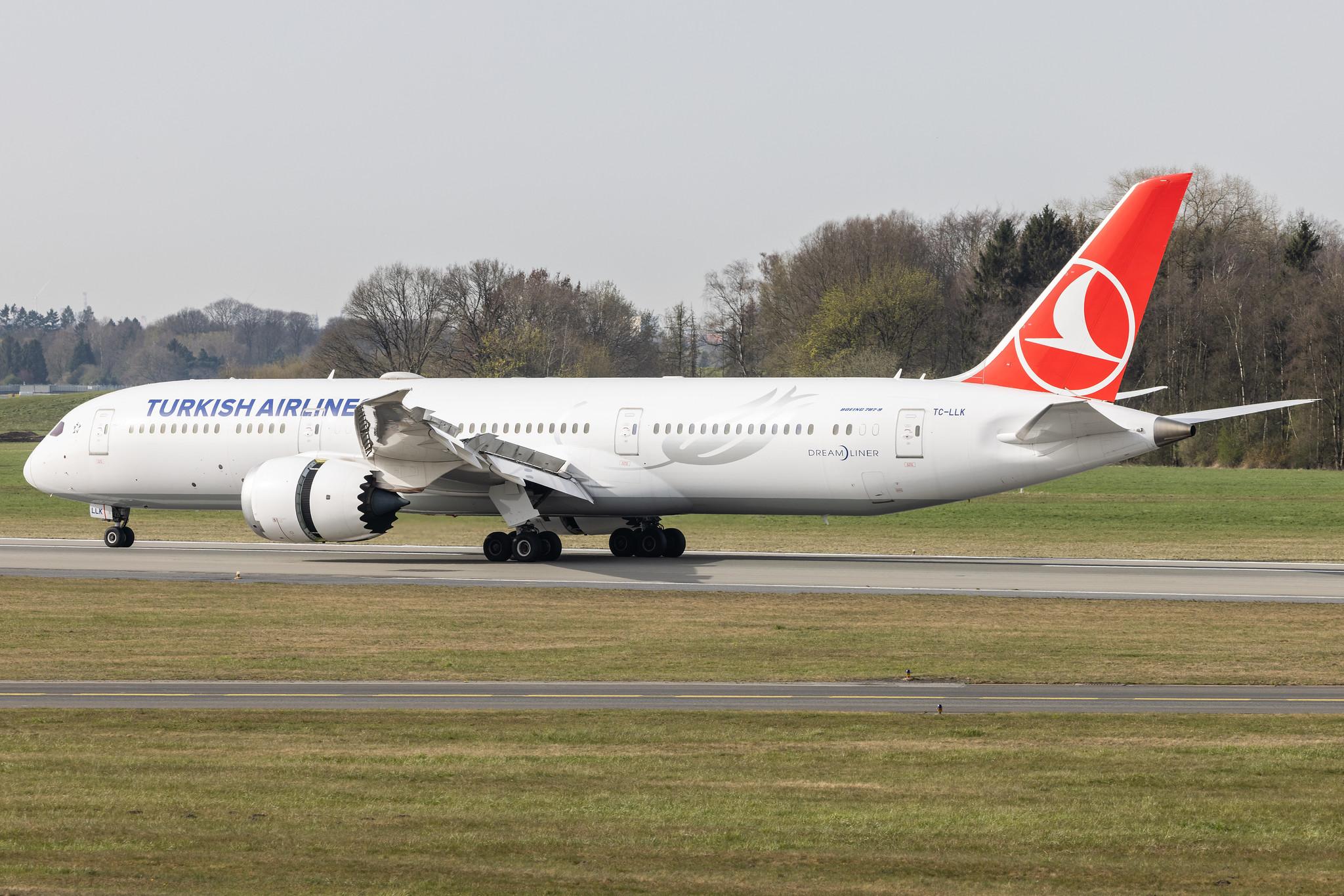 Hamburg Airport: Turkish Airlines (TK / THY) |  Boeing 787-9 Dreamliner B789 | TC-LLK | MSN 65811