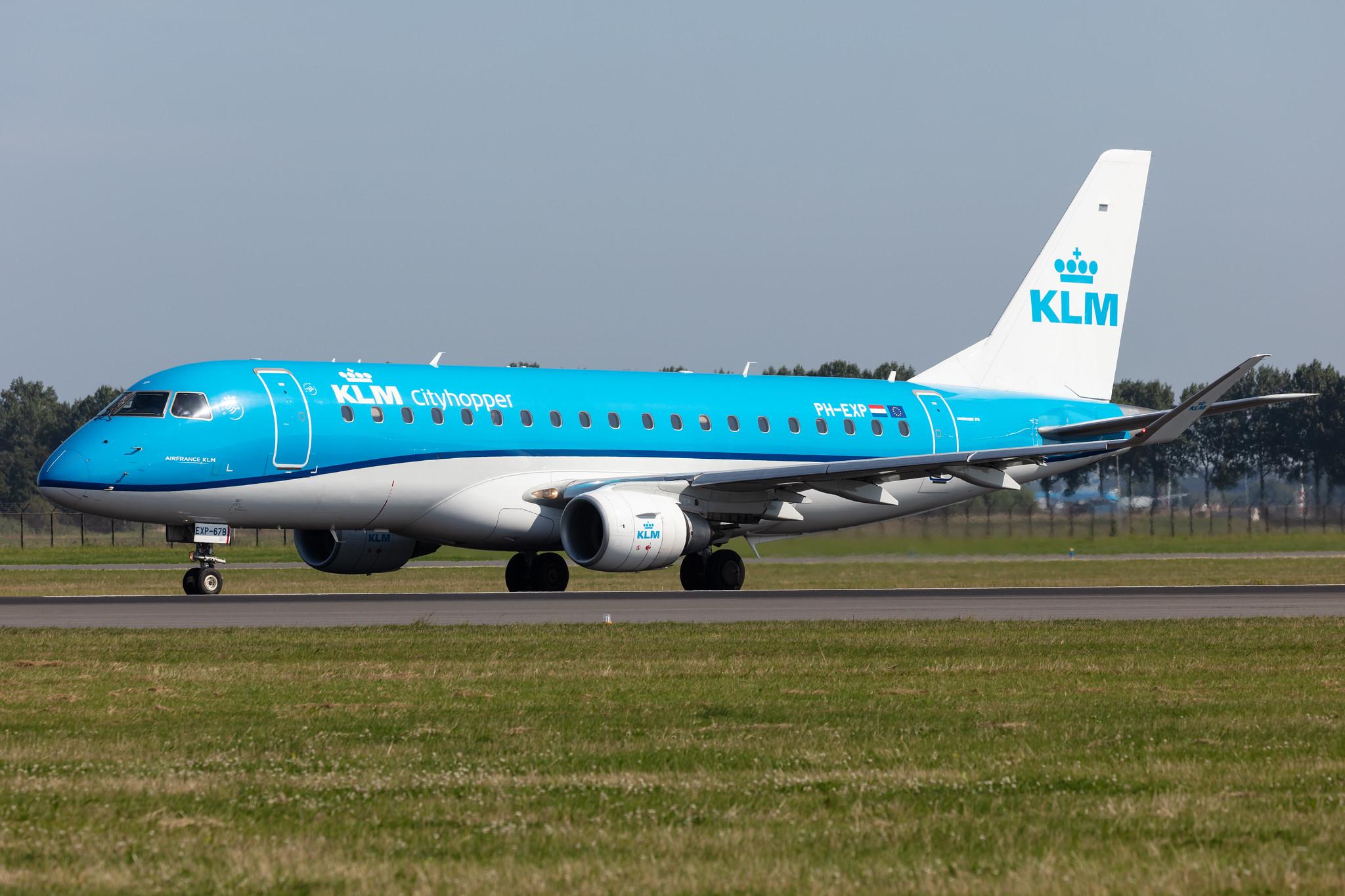 Amsterdam Schiphol: KLM (KL / KLM) | Operator: KLM Cityhopper |  Embraer E175STD E75L | PH-EXP | MSN 17000678