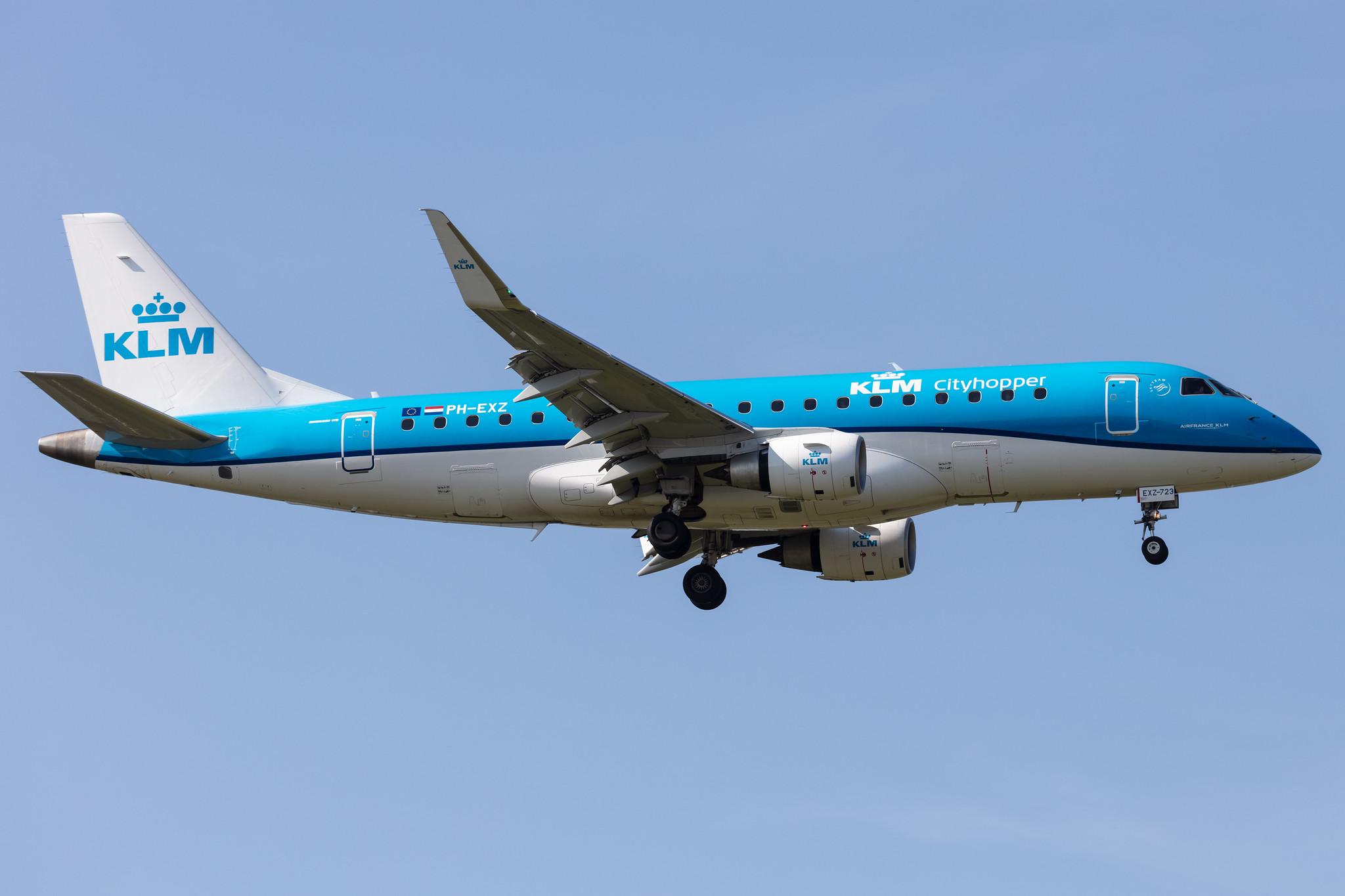 Amsterdam Schiphol: KLM (KL / KLM) | Operator: KLM Cityhopper |  Embraer E175STD E75L | PH-EXZ | MSN 17000723