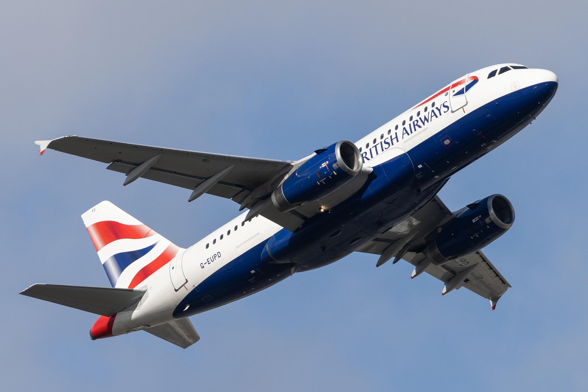 London Heathrow: British Airways (BA / BAW) |  Airbus A319-131 A319 | G-EUPD | MSN 1142