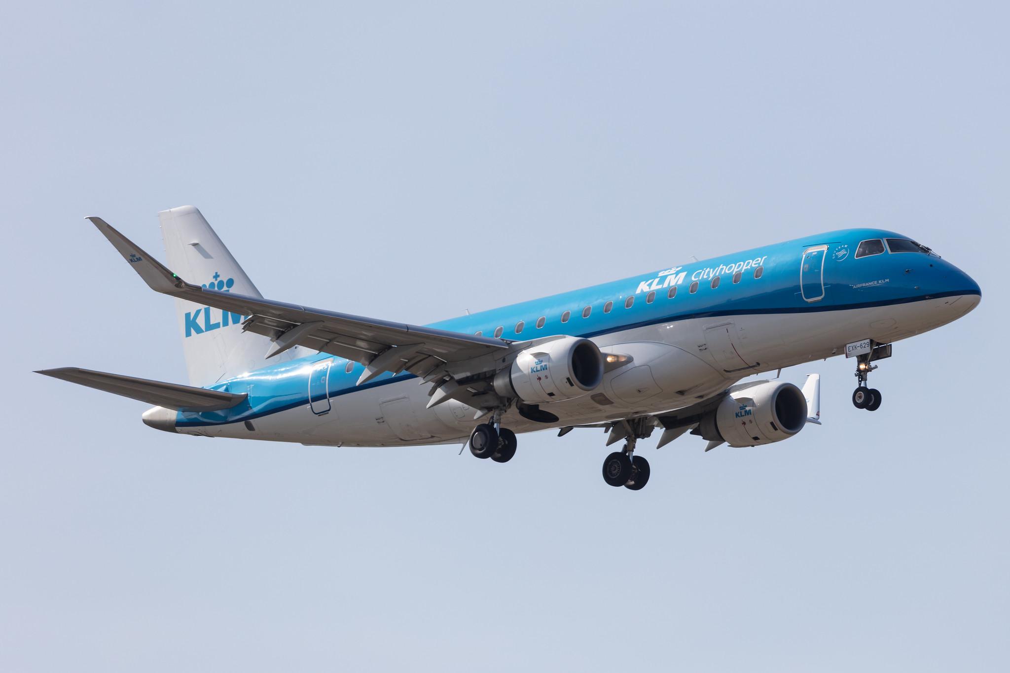 Amsterdam Schiphol: KLM (KL / KLM) | Operator: KLM Cityhopper |  Embraer E175STD E75L | PH-EXK | MSN 17000629