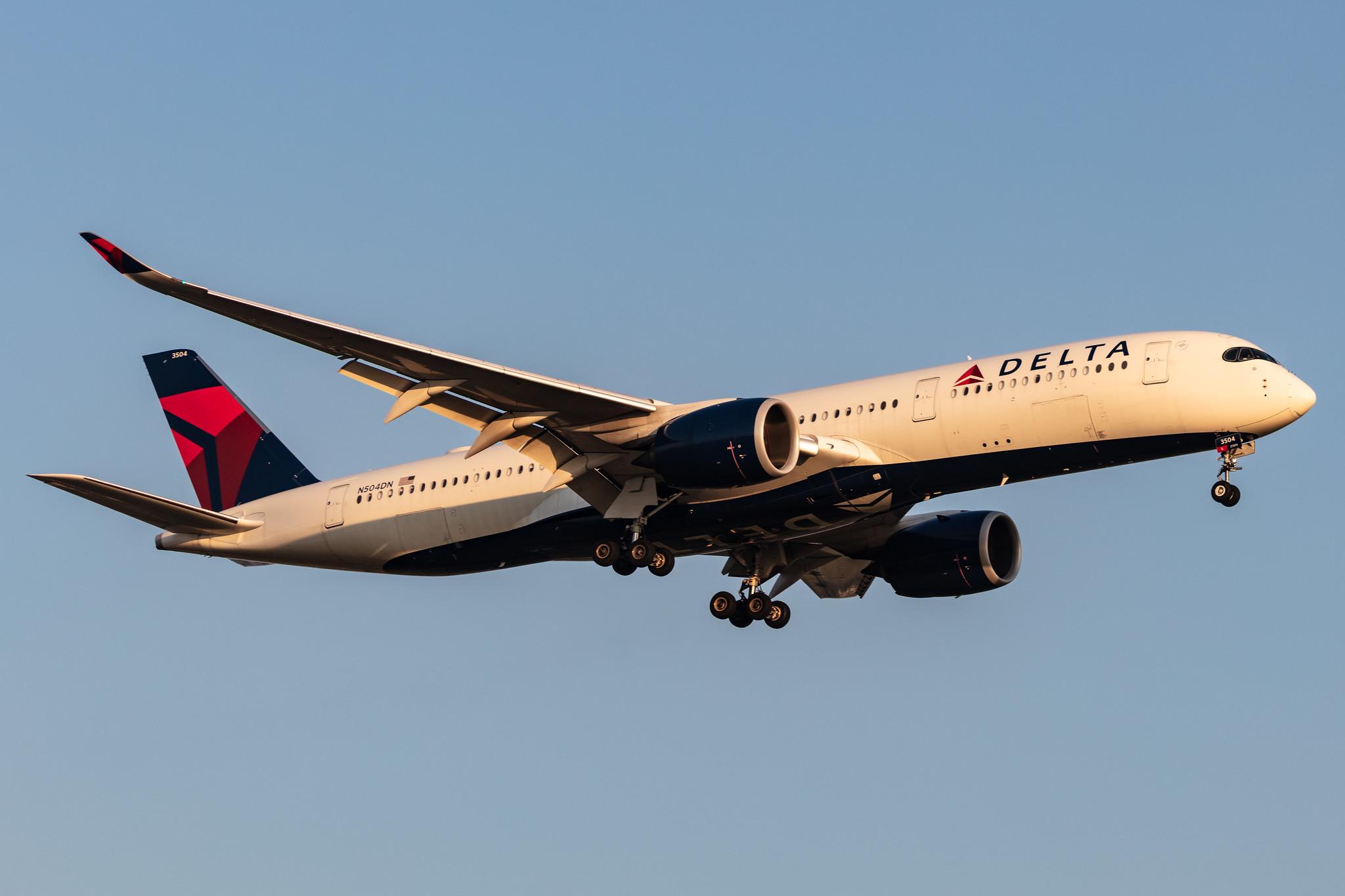 Amsterdam Schiphol: Delta Air Lines (DL / DAL) |  Airbus A350-941 A359 | N504DN | MSN 160