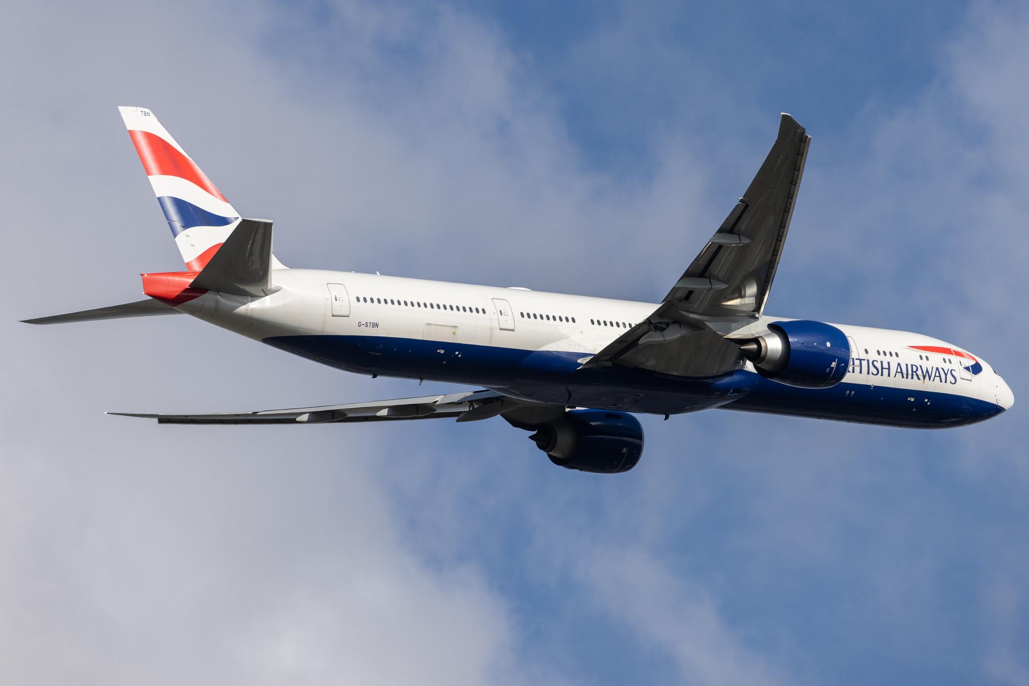 London Heathrow: British Airways (BA / BAW) |  Boeing 777-300(ER) B77W | G-STBN | MSN 66583