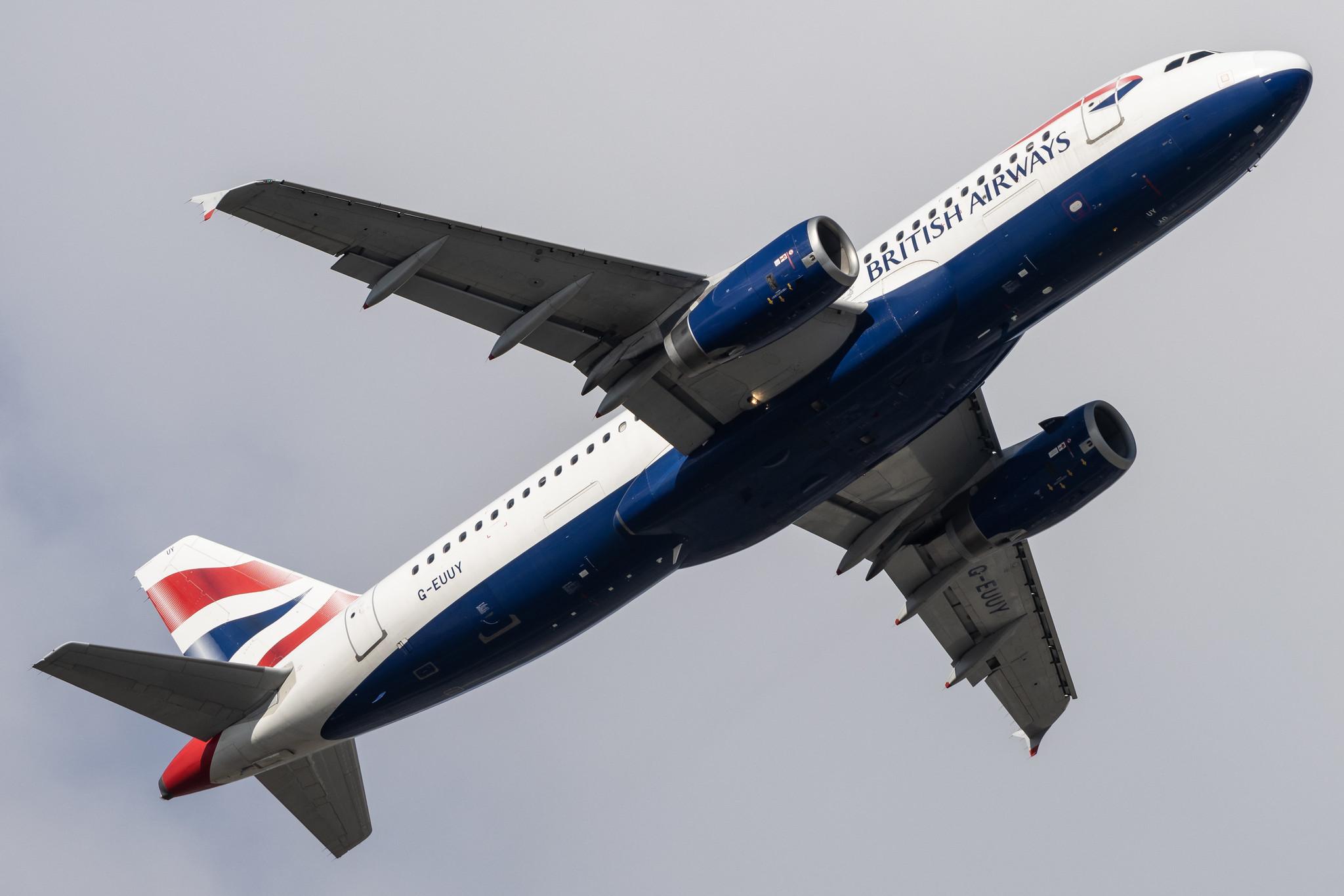 London Heathrow: British Airways (BA / BAW) |  Airbus A320-232 A320 | G-EUUY | MSN 3607