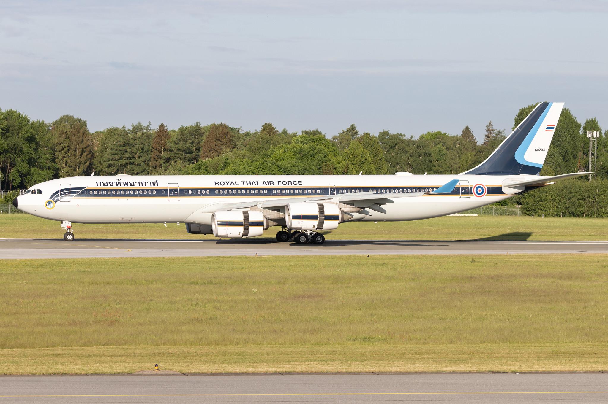 Hamburg Airport: Royal Thai Air Force |  Airbus A340-541 A345 | HS-TYV | MSN 0698