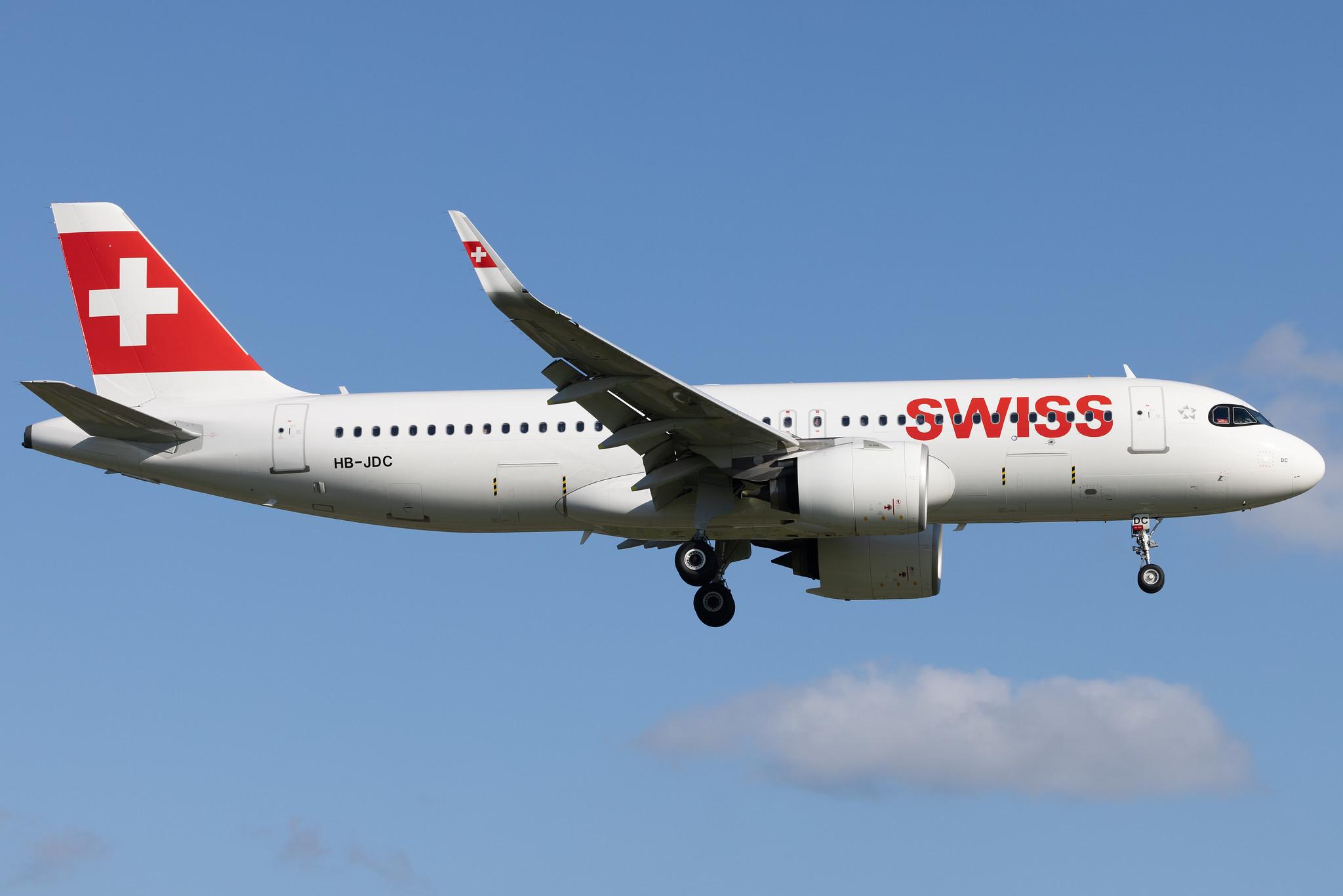 Hamburg Airport: Swiss (LX / SWR) |  Airbus A320-271N A20N | HB-JDC | MSN 10242