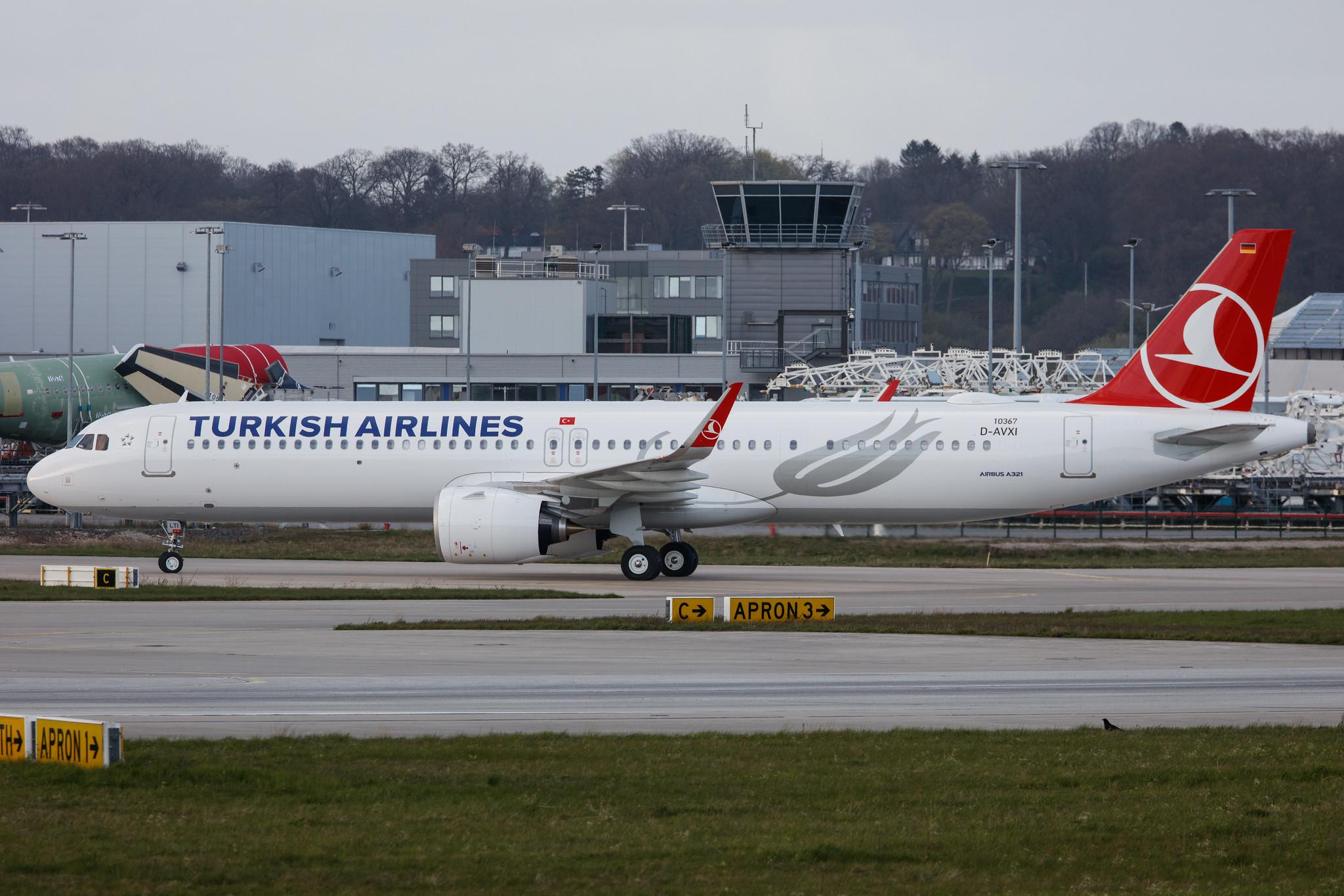Hamburg Finkenwerder: Turkish Airlines (TK / THY) |  Airbus A321-271NX A21N | D-AVXI (TC-LTI)  | MSN 10367