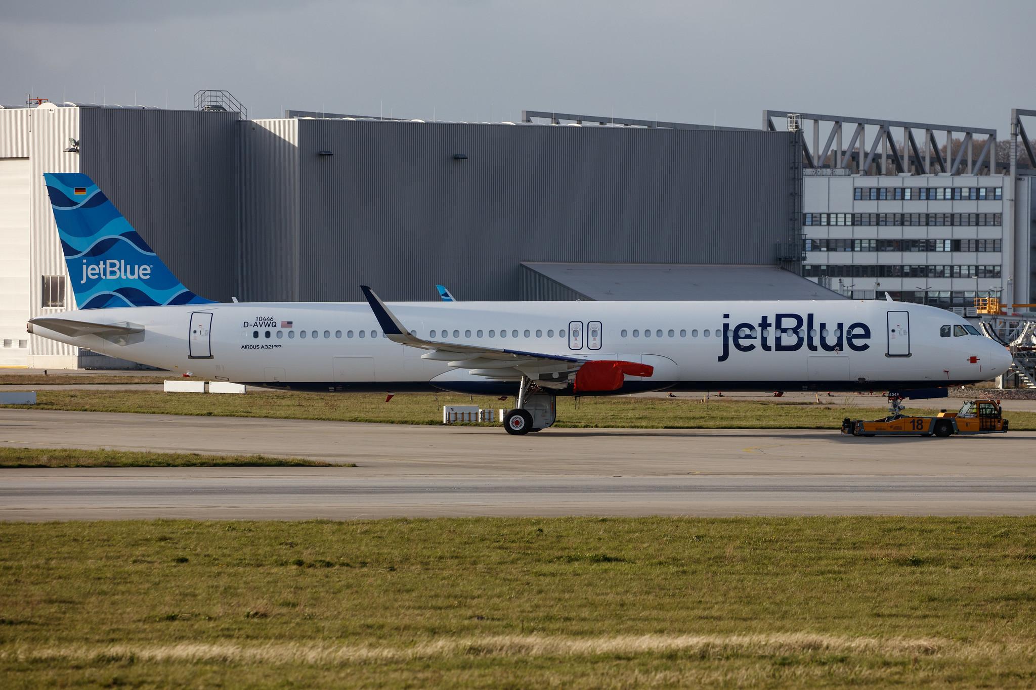Hamburg Finkenwerder: JetBlue Airways (B6 / JBU) |  Airbus A321-271NX A21N | D-AVWQ (N4048J) | MSN 10446