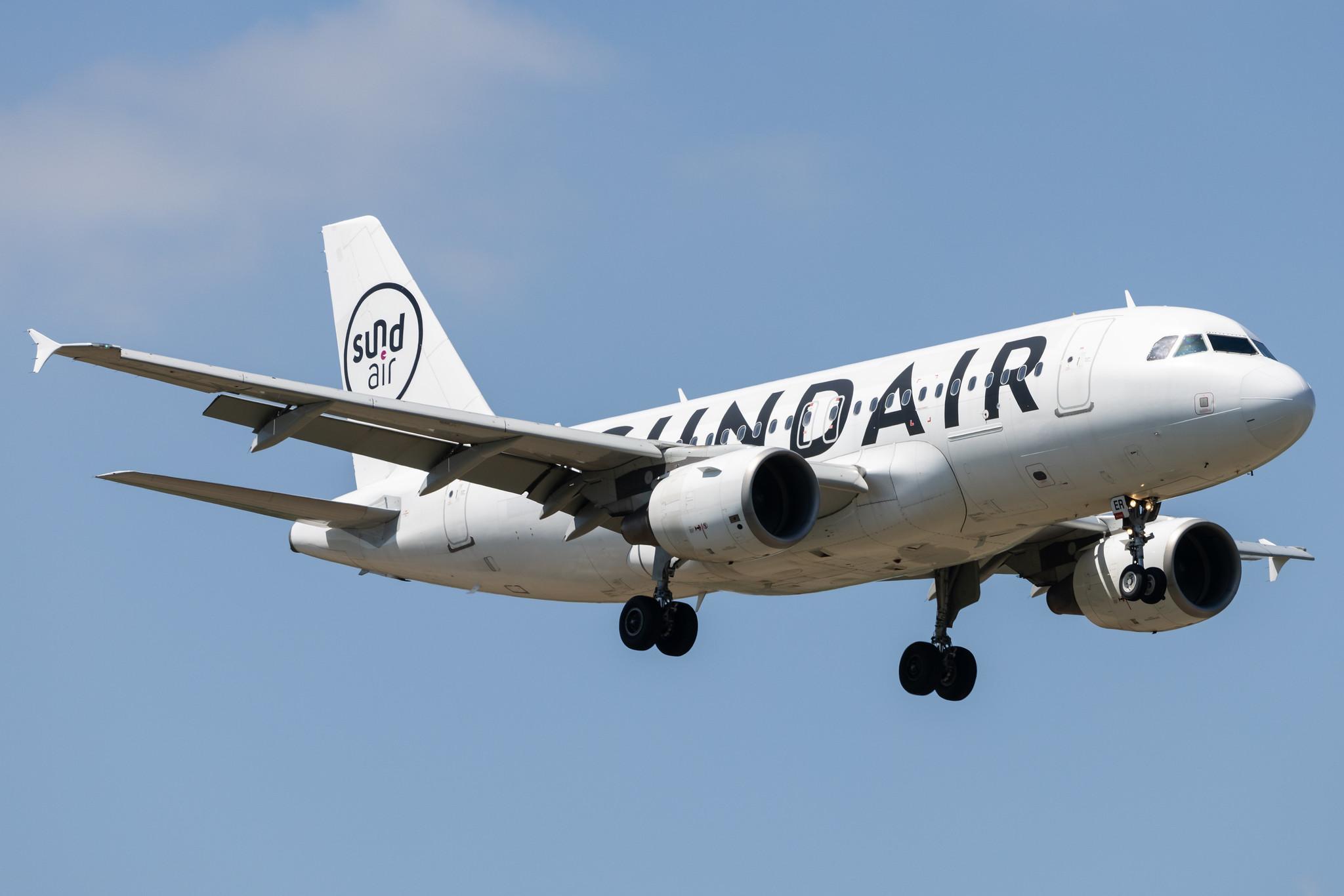 Flughafen Lübeck: Sundair (SR / SDR) | Operator: Fly Air41 |  Airbus A319-112 A319 | 9A-BER | MSN 3950