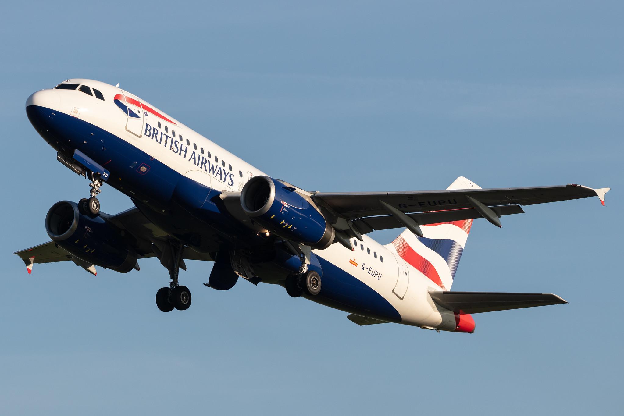 Amsterdam Schiphol: British Airways (BA / BAW) |  Airbus A319-131 A319 | G-EUPU | MSN 1384