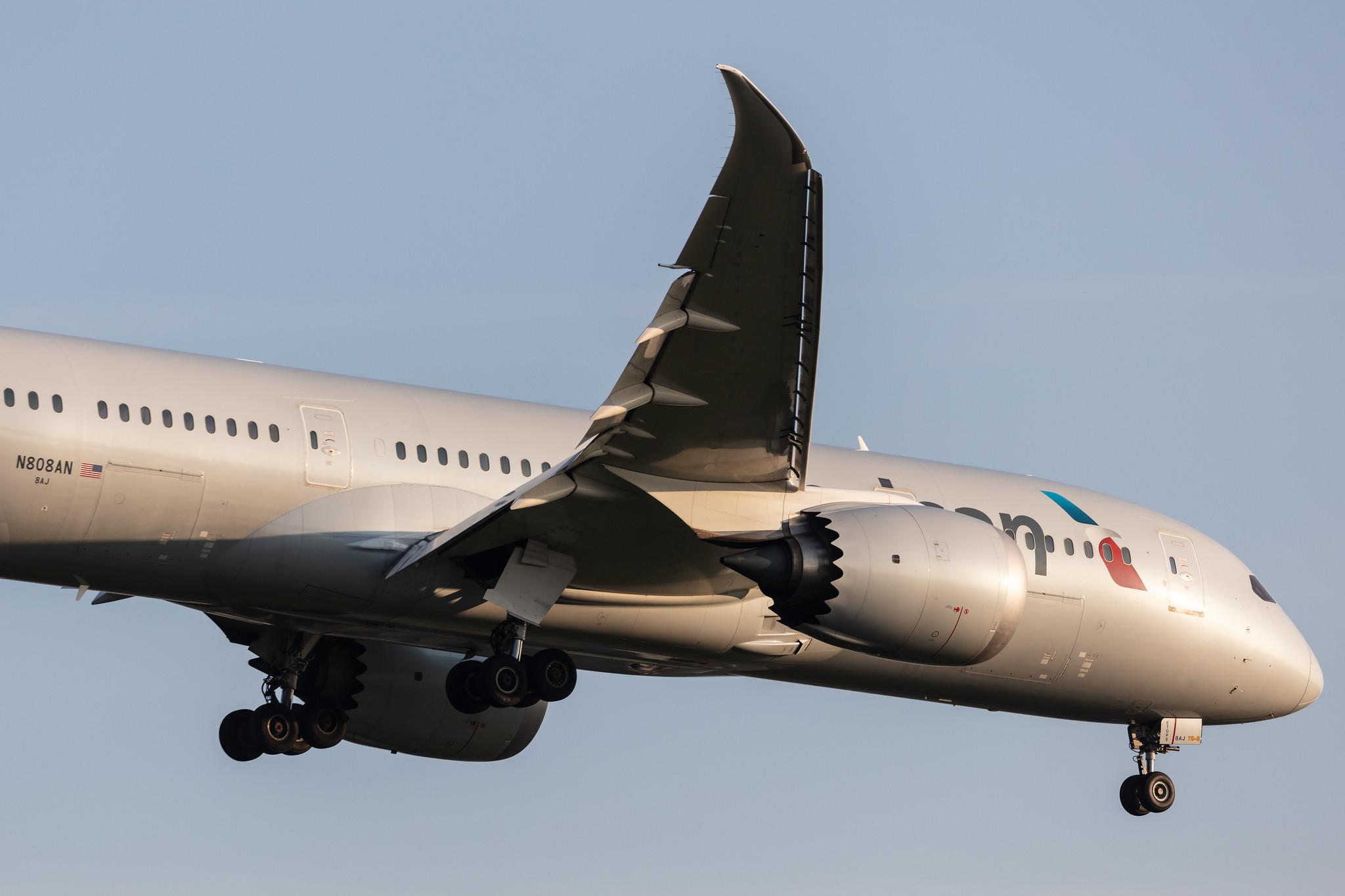 Amsterdam Schiphol: American Airlines (AA / AAL) |  Boeing 787-8 Dreamliner B788 | N808AN | MSN 40626