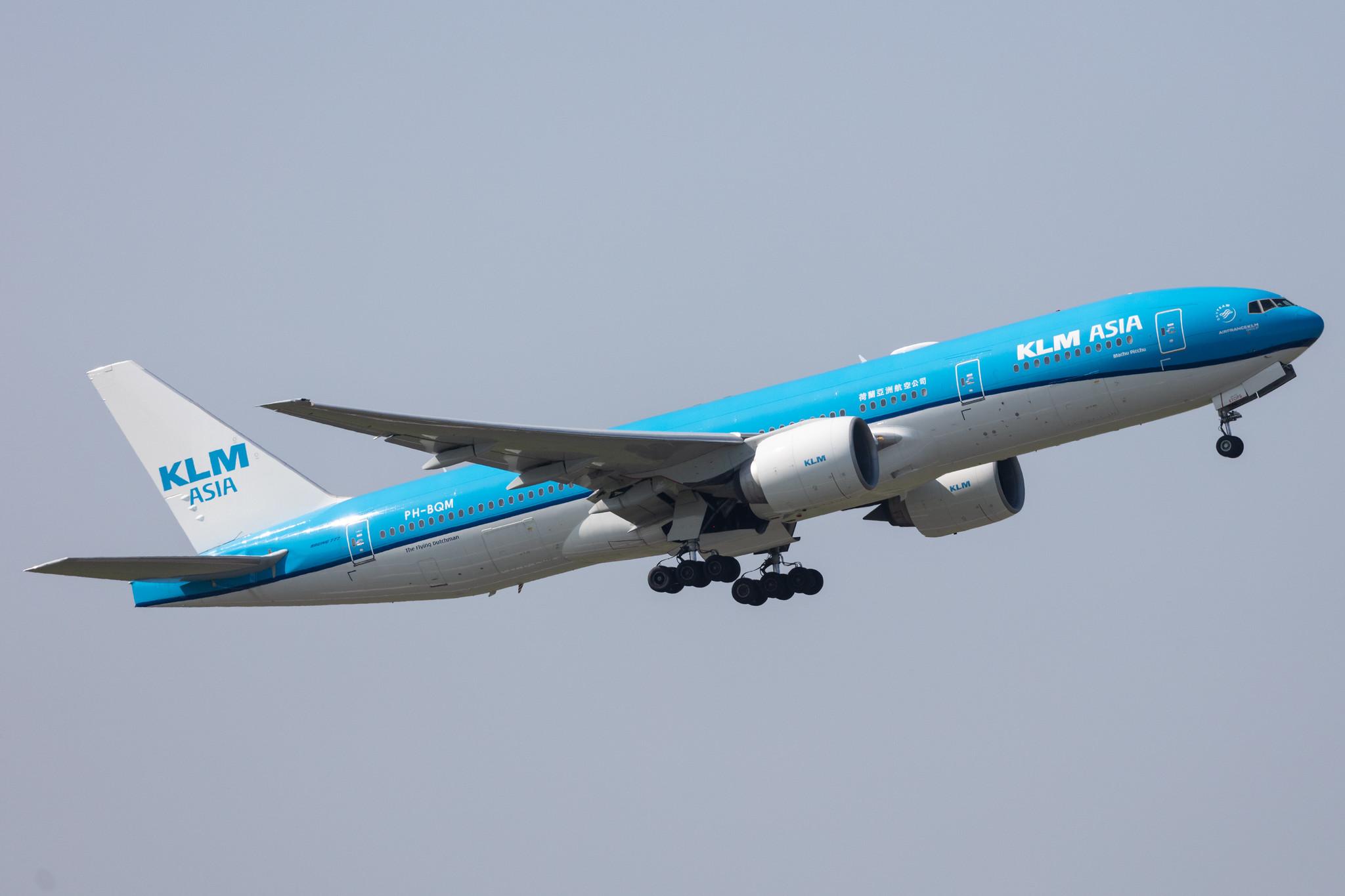 Amsterdam Schiphol: KLM (KL / KLM) |  Boeing 777-206(ER) B772 | PH-BQM | MSN 34712