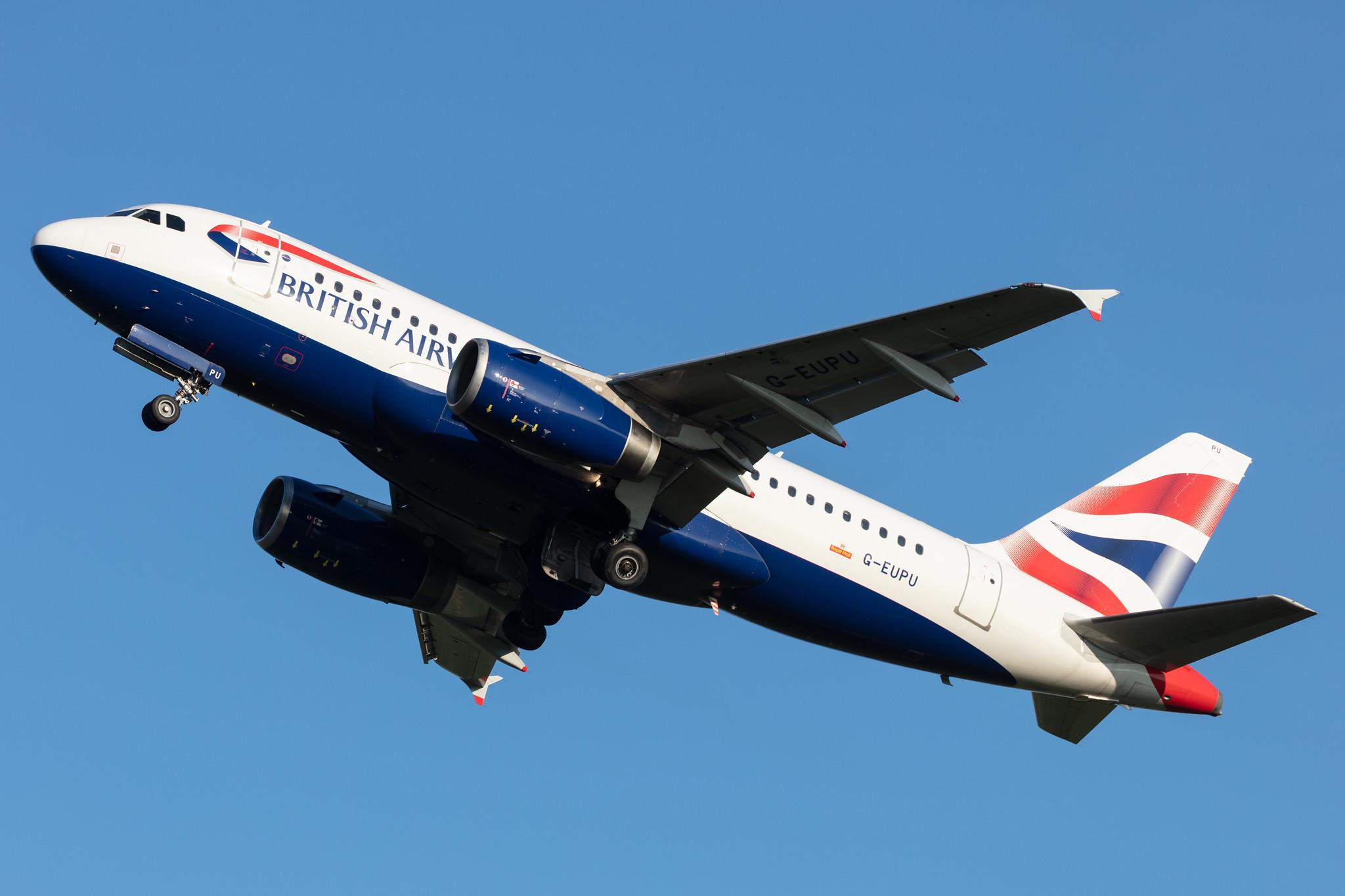 Amsterdam Schiphol: British Airways (BA / BAW) |  Airbus A319-131 A319 | G-EUPU | MSN 1384