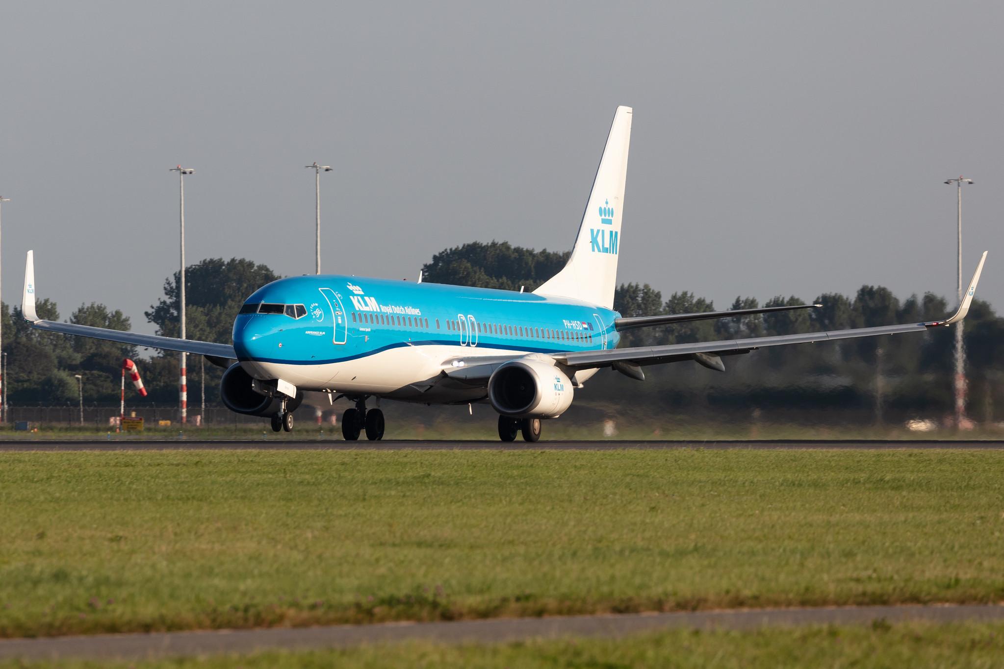 Amsterdam Schiphol: KLM (KL / KLM) |  Boeing 737-8K2 B738 | PH-HSD | MSN 39260