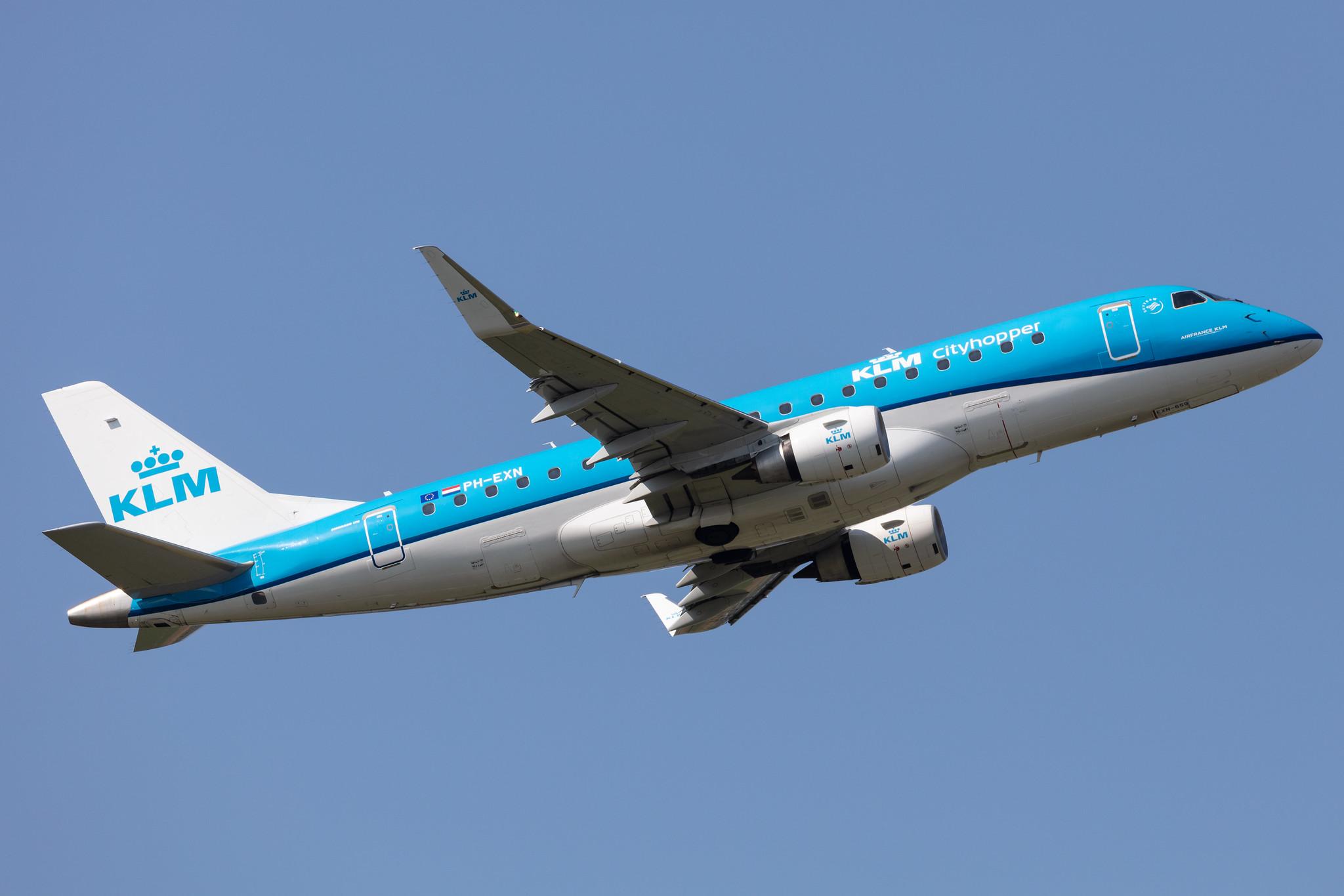 Amsterdam Schiphol: KLM (KL / KLM) | Operator: KLM Cityhopper |  Embraer E175STD E75L | PH-EXN | MSN 17000659
