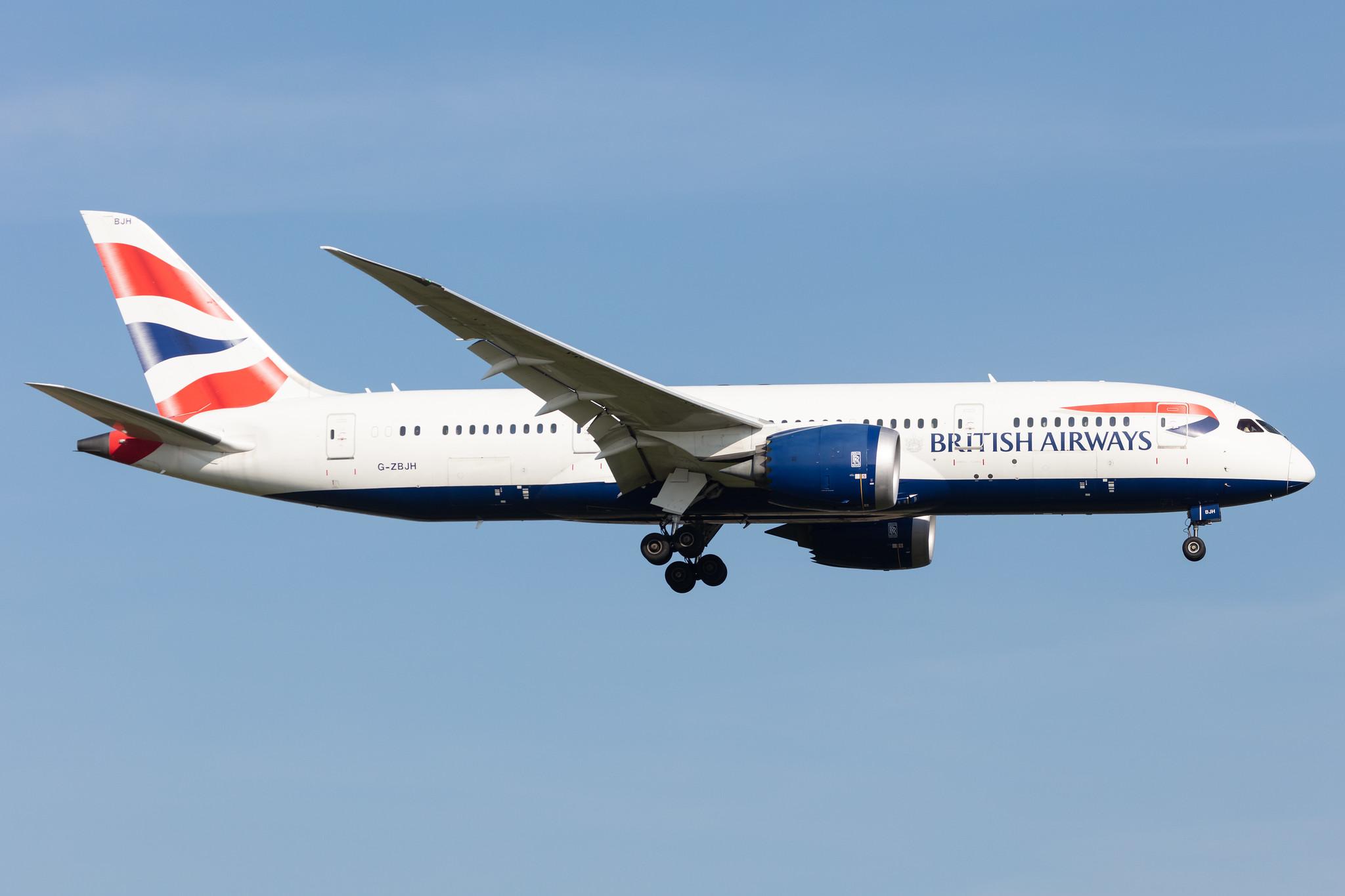 Amsterdam Schiphol: British Airways (BA / BAW) |  Boeing 787-8 Dreamliner B788 | G-ZBJH | MSN 38615