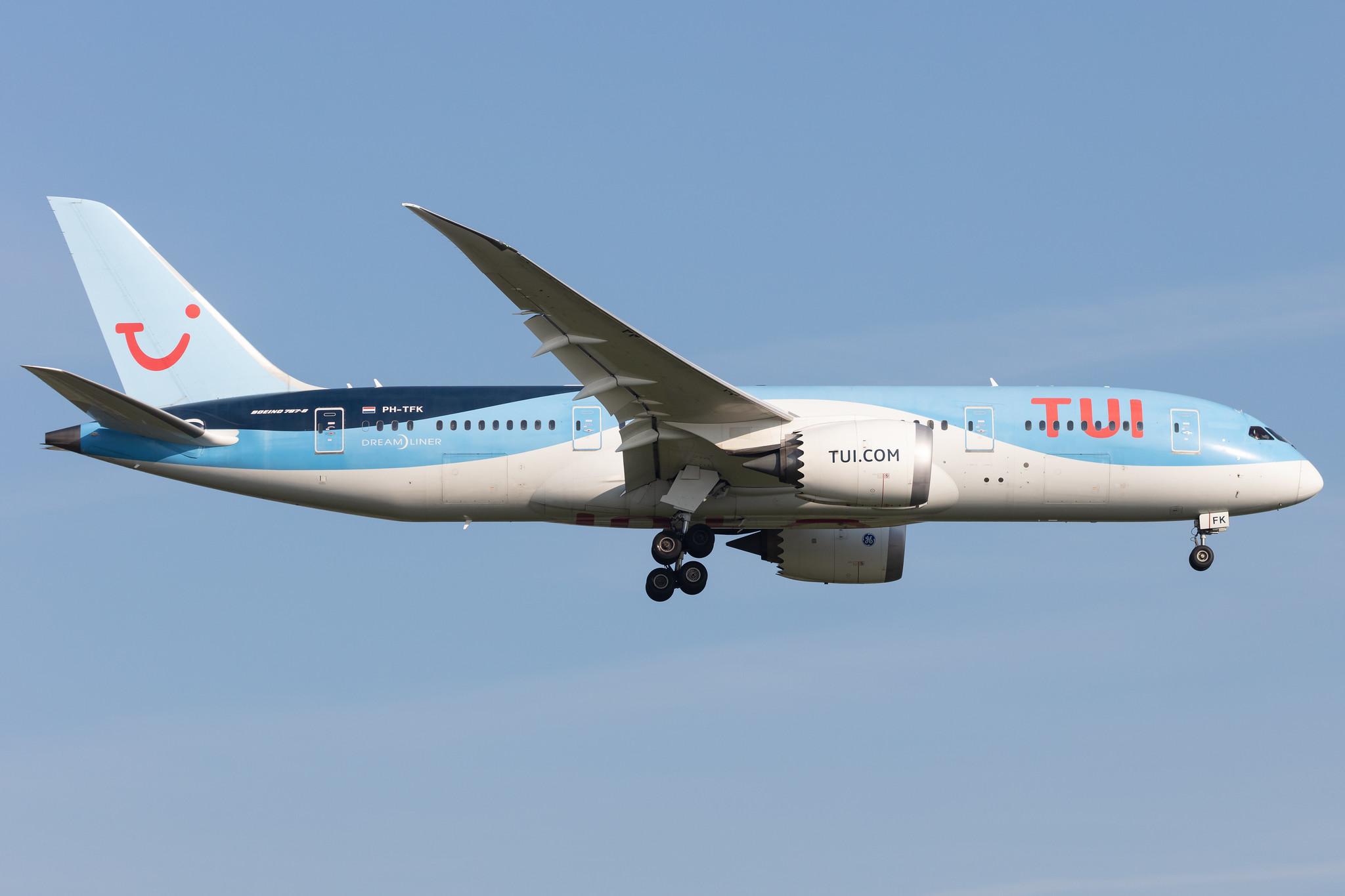 Amsterdam Schiphol: TUI (X3 / TUI) | Operator: TUI fly Netherlands |  Boeing 787-8 Dreamliner B788 | PH-TFK | MSN 36427