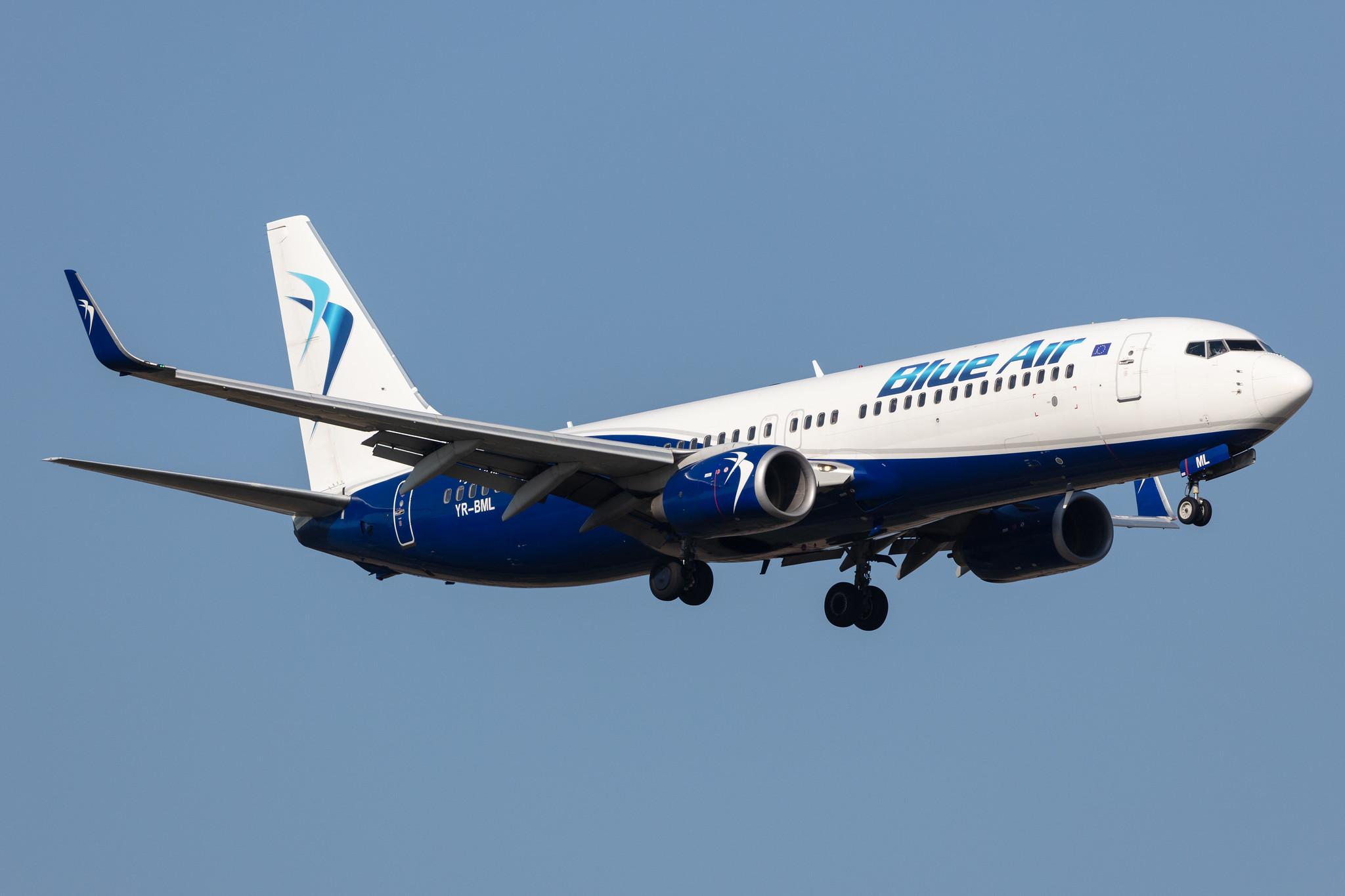 Amsterdam Schiphol: Blue Air (0B / BLA) |  Boeing 737-82R B738 | YR-BML | MSN 40697