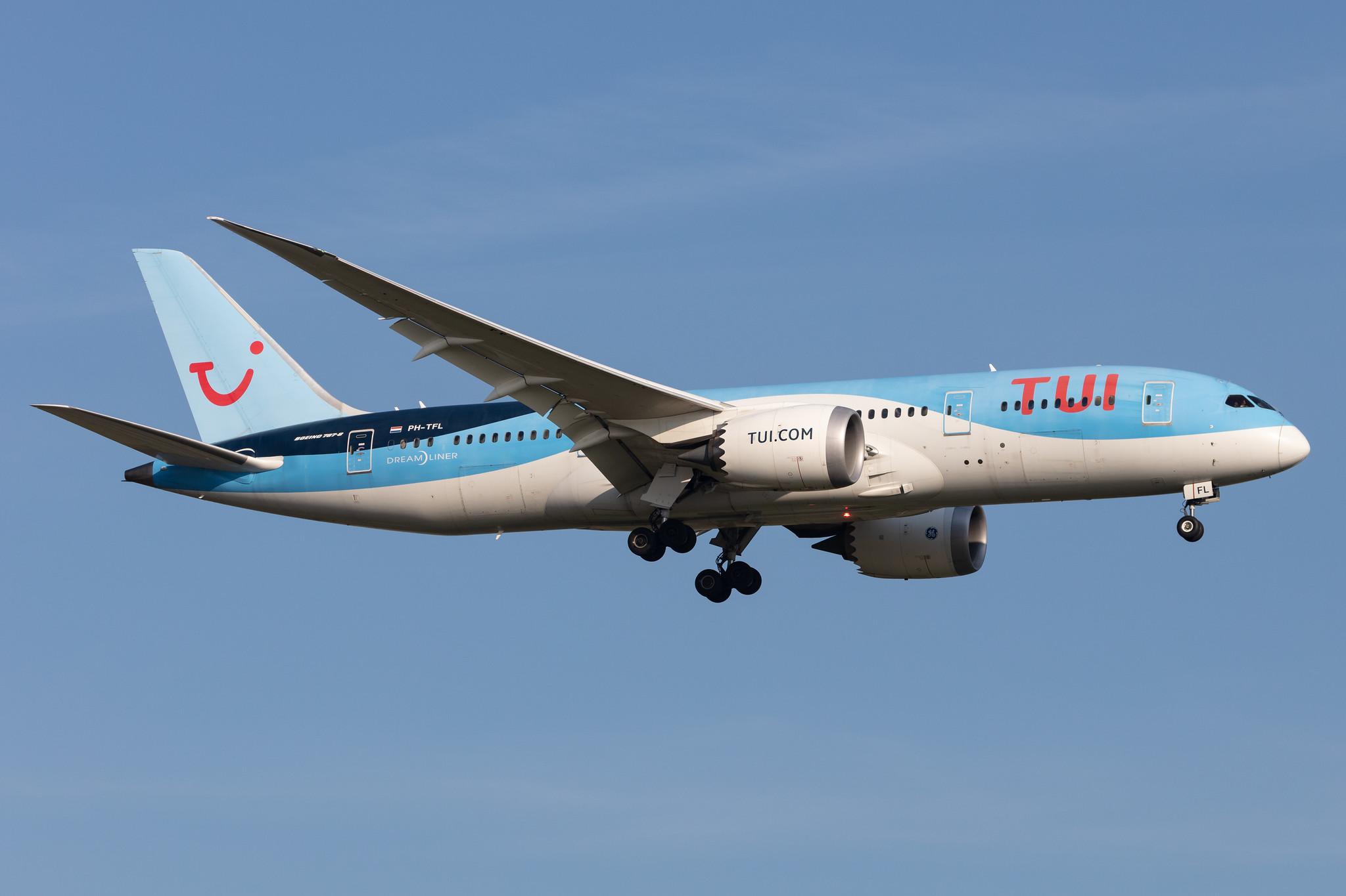 Amsterdam Schiphol: TUI (X3 / TUI) | Operator: TUI fly Netherlands |  Boeing 787-8 Dreamliner B788 | PH-TFL | MSN 37228