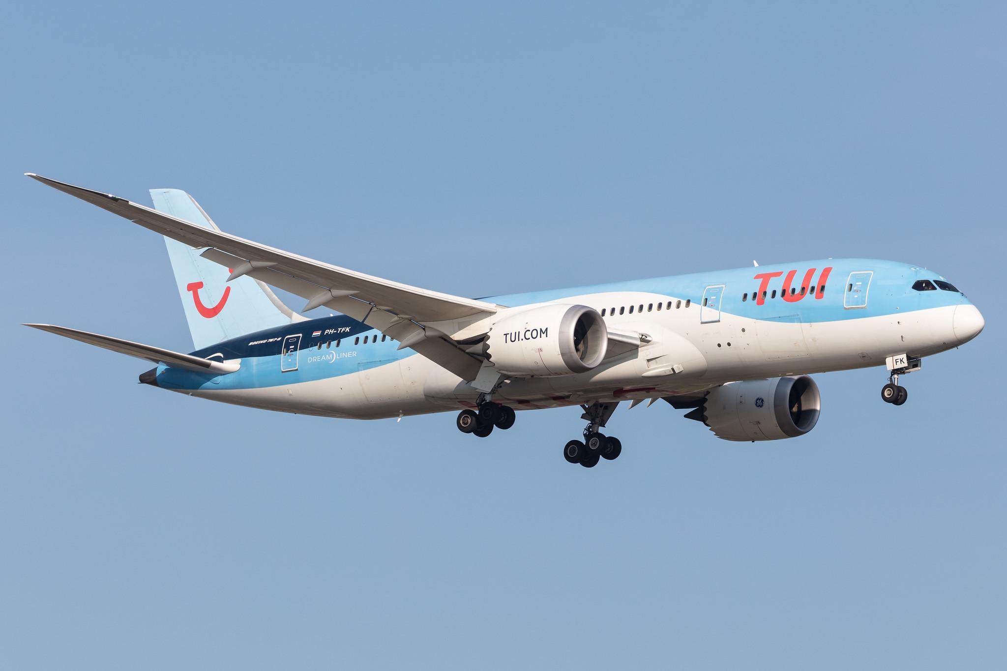Amsterdam Schiphol: TUI (X3 / TUI) | Operator: TUI fly Netherlands |  Boeing 787-8 Dreamliner B788 | PH-TFK | MSN 36427