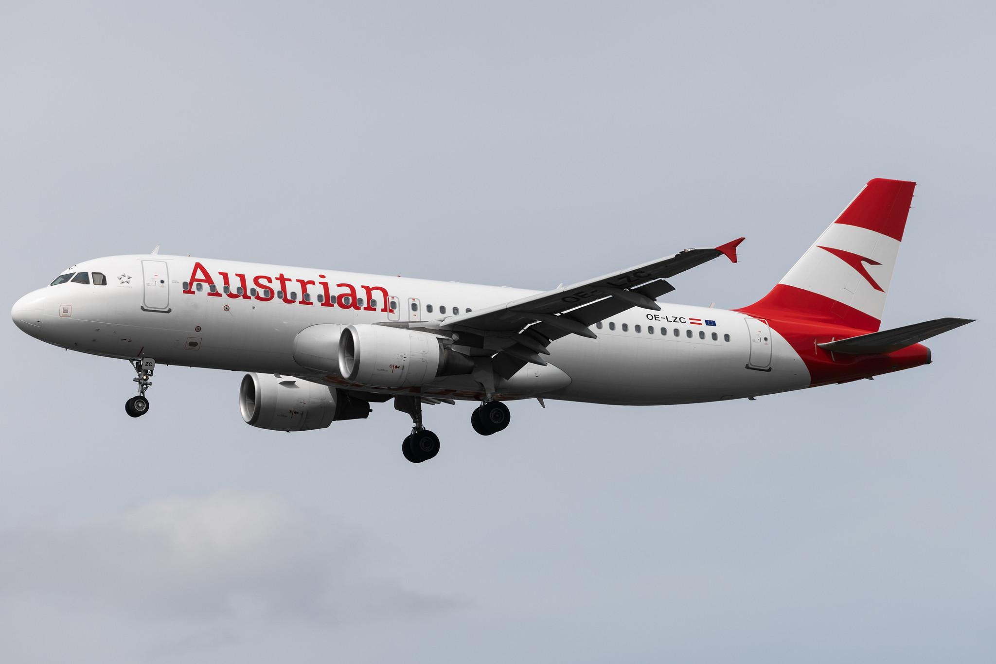 Hamburg Airport: Austrian Airlines (OS / AUA) |  Airbus A320-214 A320 | OE-LZC | MSN 5278