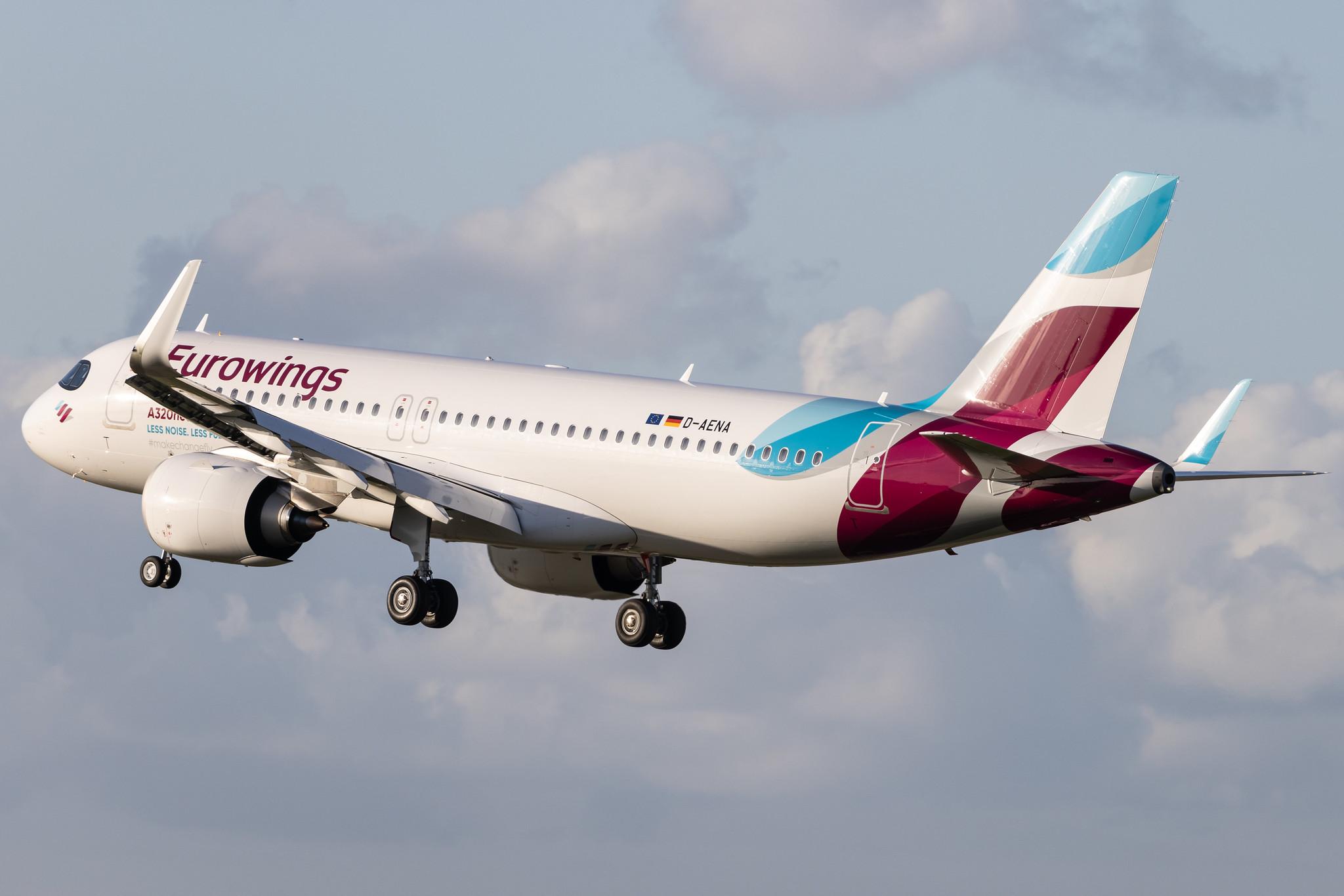 Hamburg Airport: Eurowings (EW / EWG) |  Airbus A320-251N A20N | D-AENA | MSN 10758