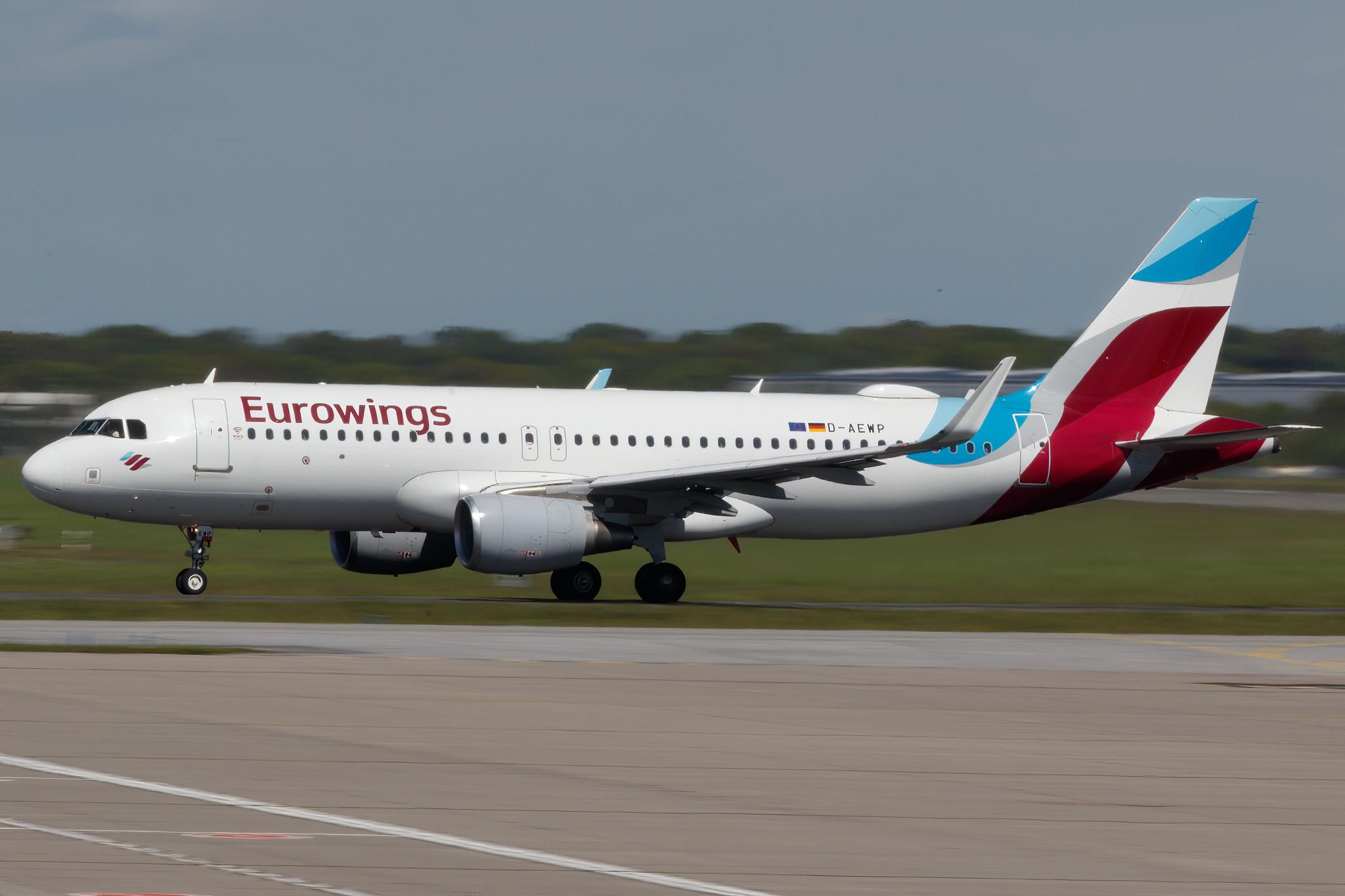 Hamburg Airport: Eurowings (EW / EWG) |  Airbus A320-214 A320 | D-AEWP | MSN 7377