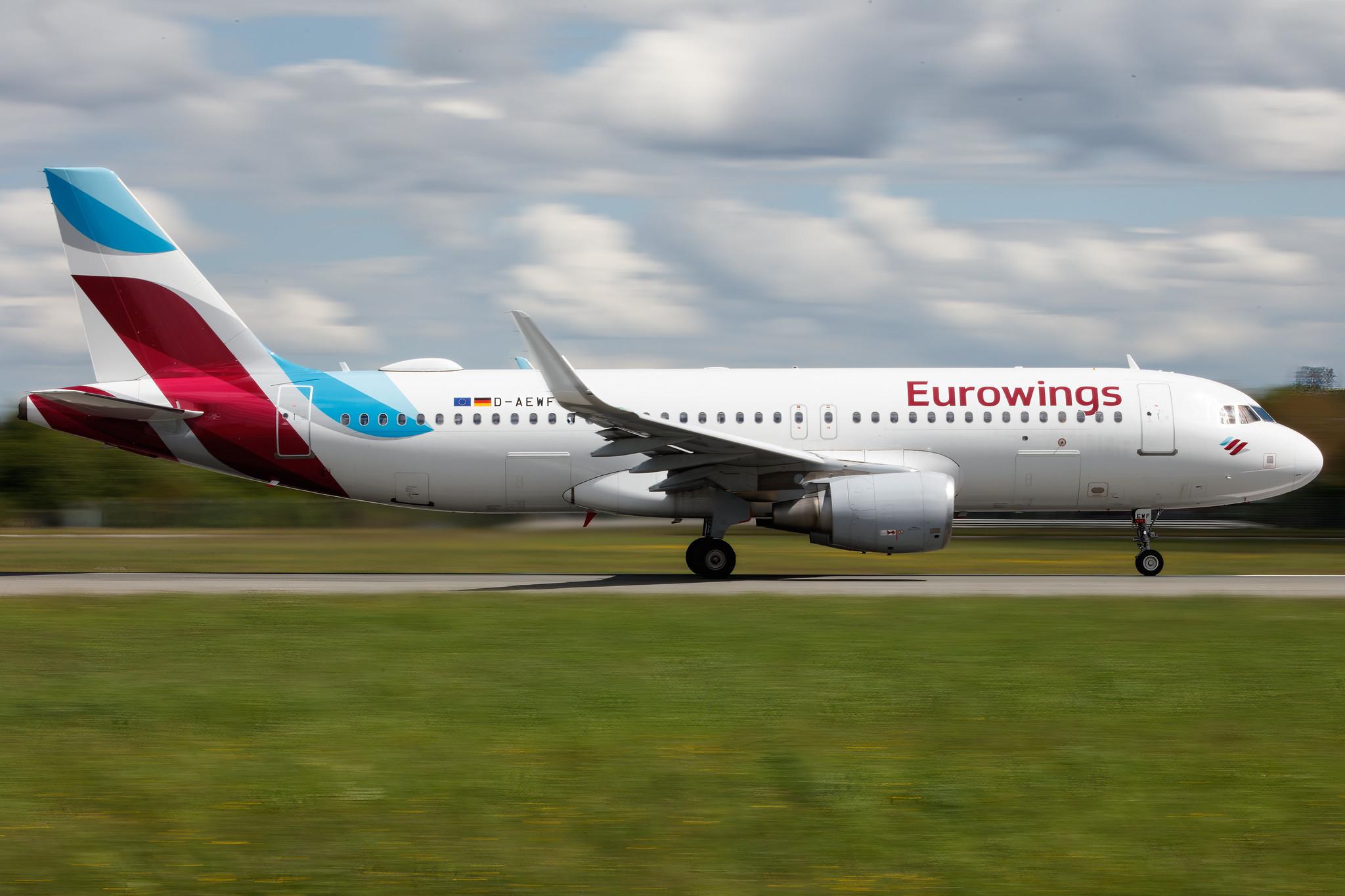 Hamburg Airport: Eurowings (EW / EWG) |  Airbus A320-214 A320 | D-AEWF | MSN 7087