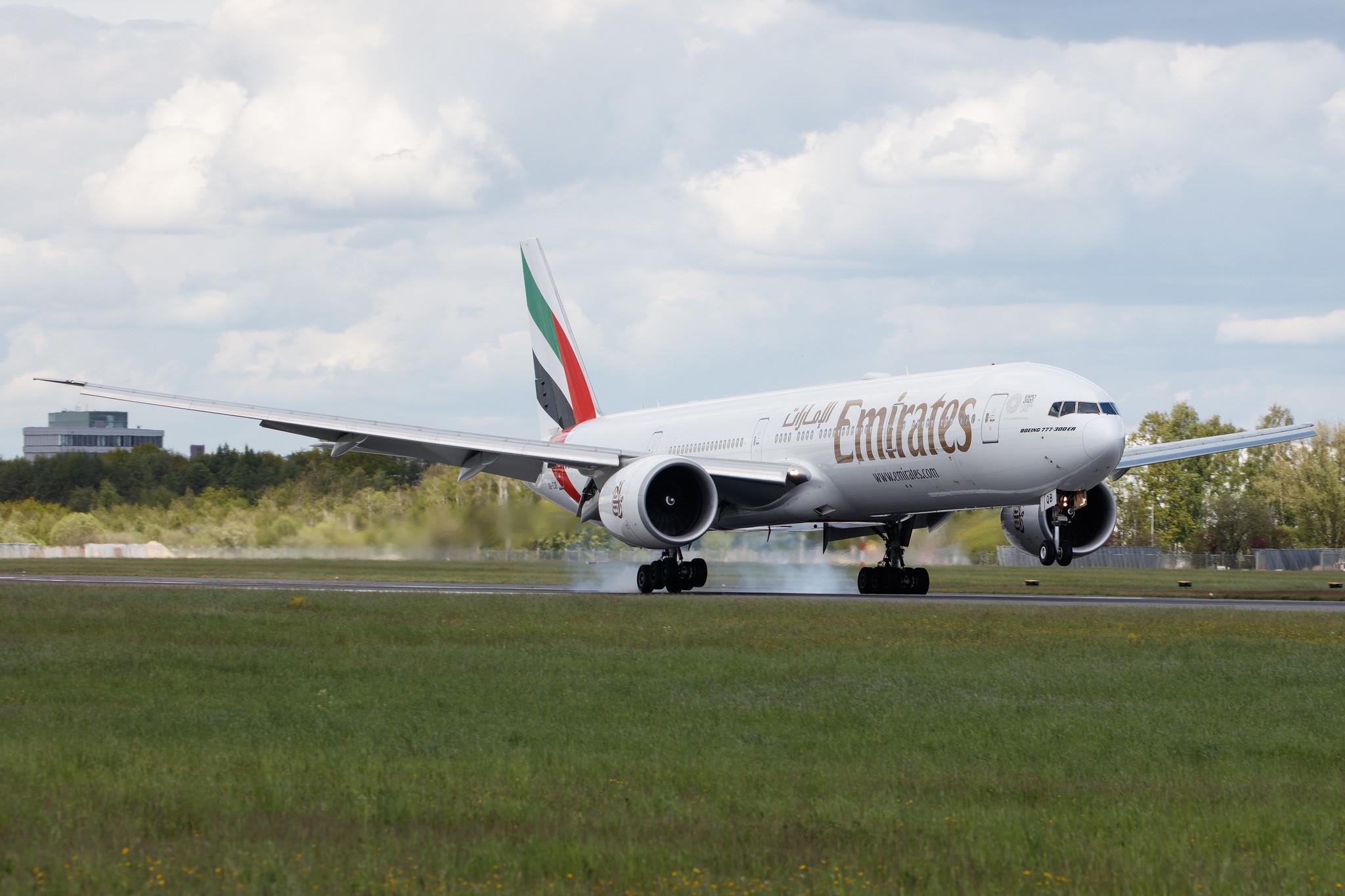 Hamburg Airport: Emirates (EK / UAE) |  Boeing 777-31H(ER) B77W | A6-EQB | MSN 42347