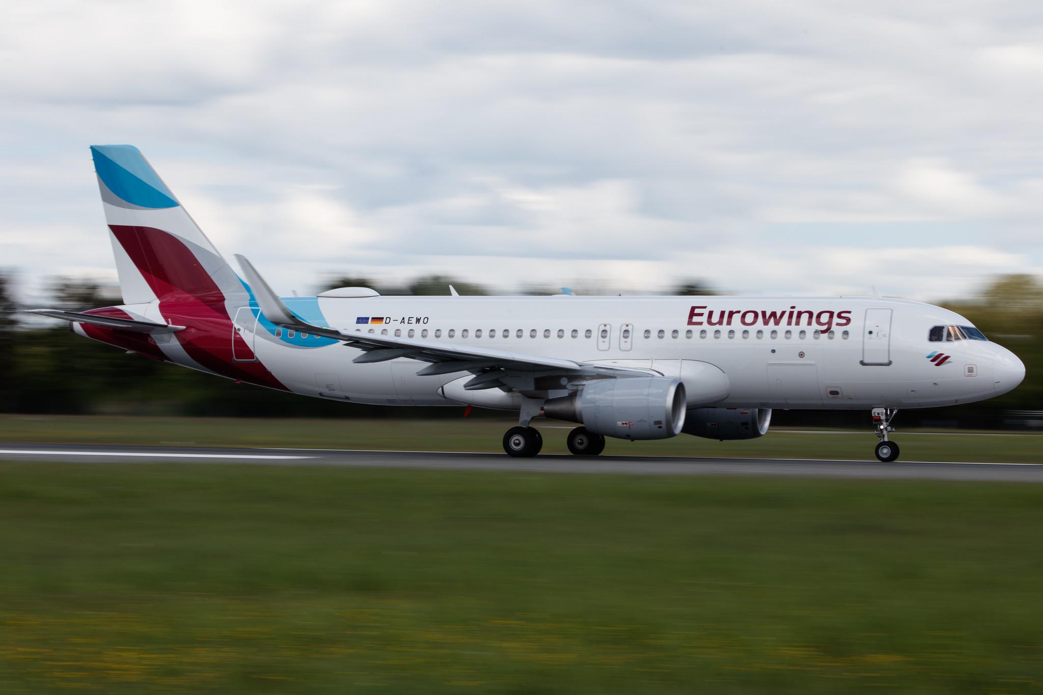 Hamburg Airport: Eurowings (EW / EWG) |  Airbus A320-214 A320 | D-AEWO | MSN 7394